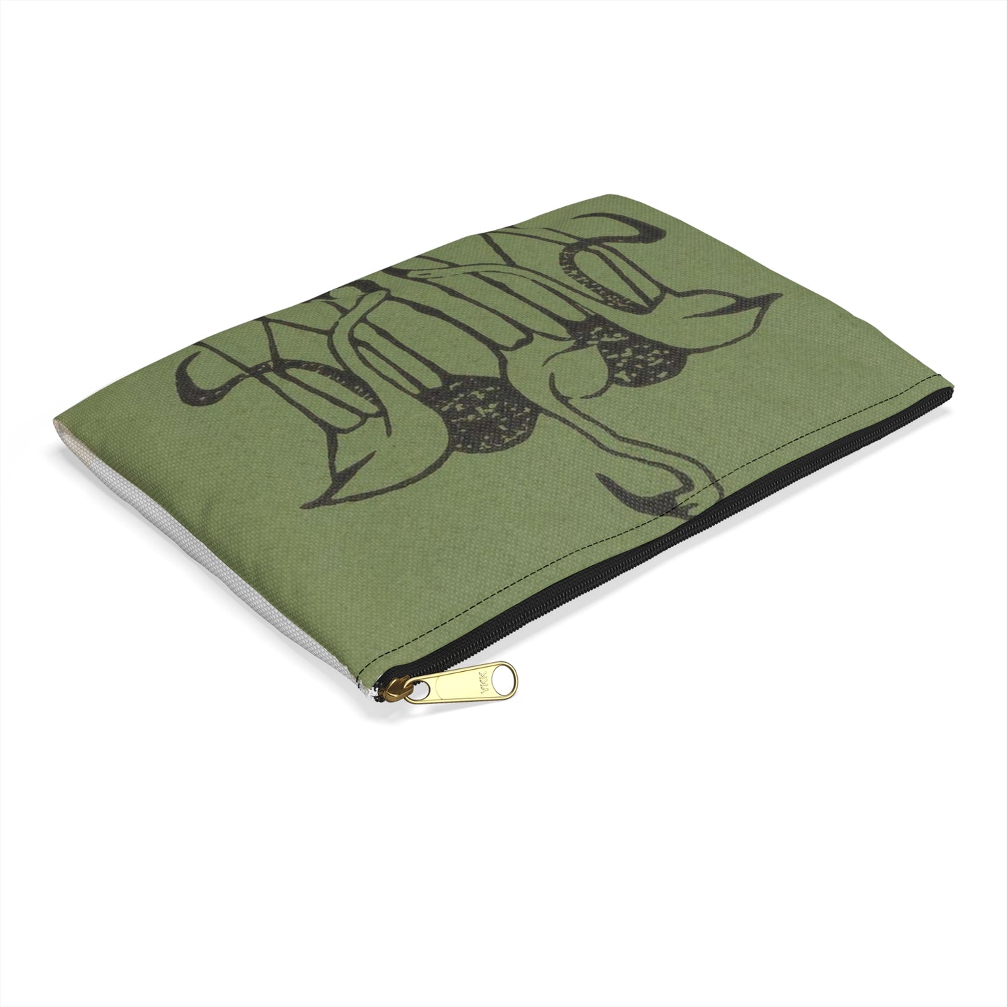 Gerrit Willem Dijsselhof - Vignet met vijf flamingo's Large Organizer Pouch with Black Zipper