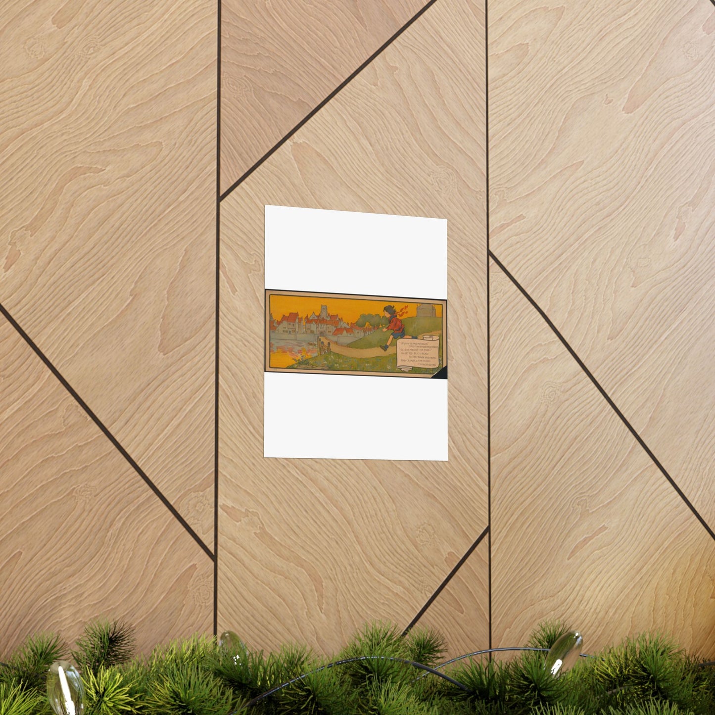 "If you climb my back" said the high haystack.. High Quality Matte Wall Art Poster for Home, Office, Classroom