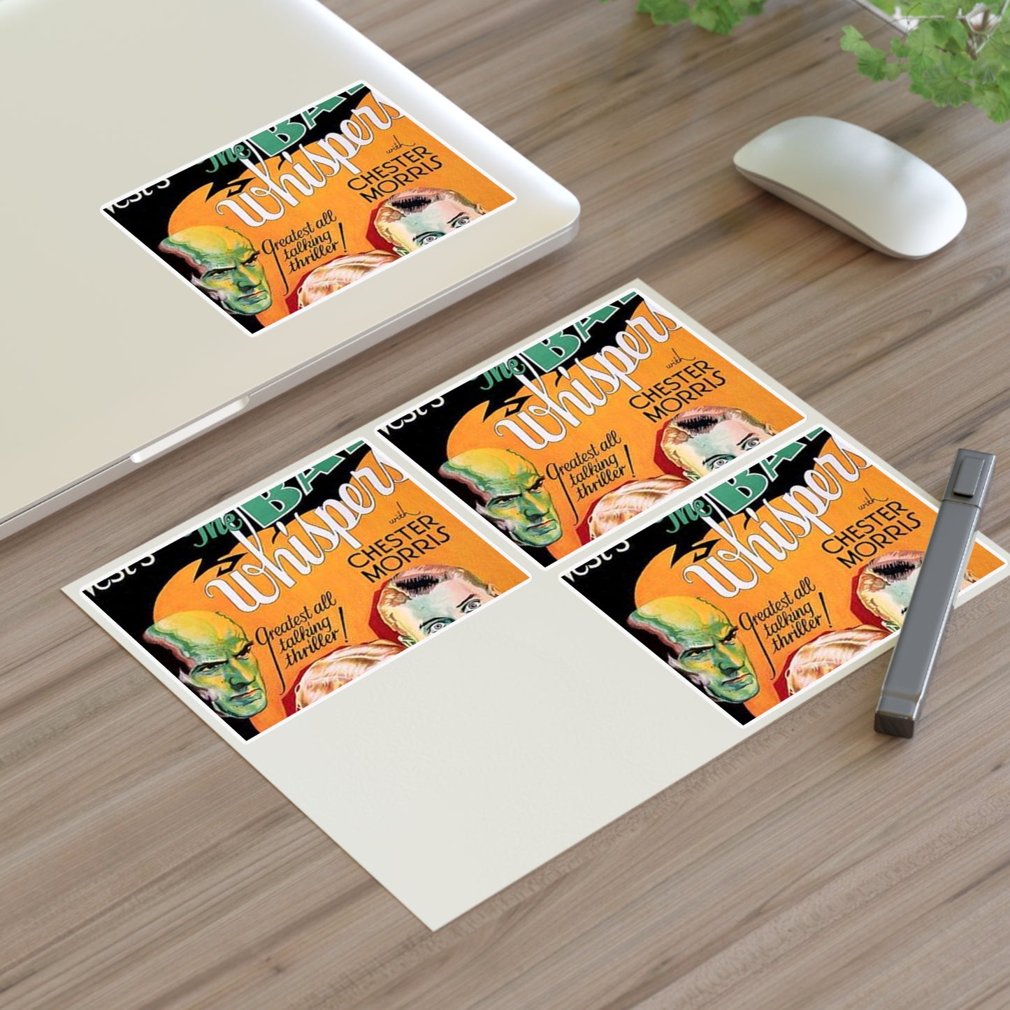 Batwhispers movie poster - Art Deco public domain image Laminated UV Protective Vinyl Stickers