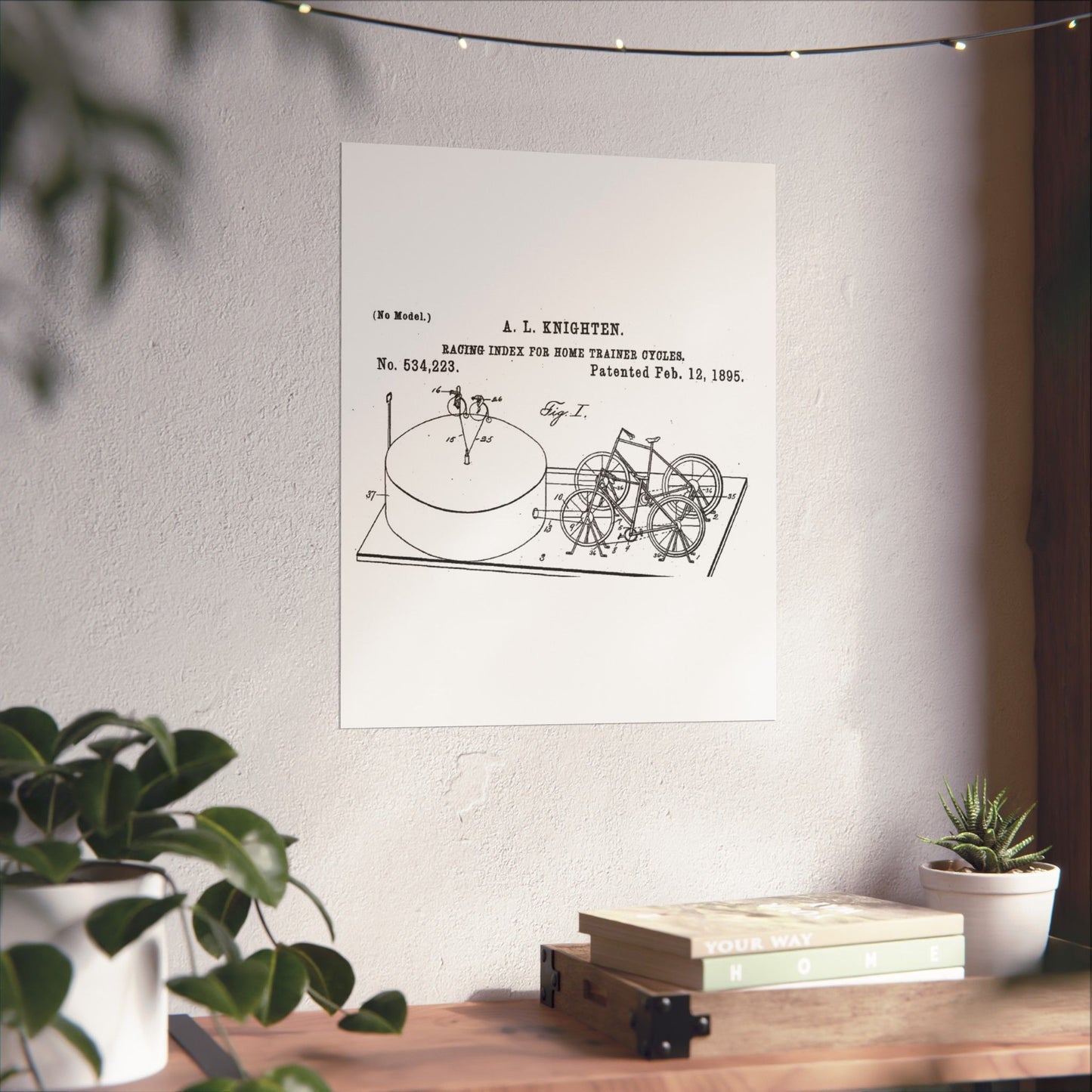 Patent drawing - RacingBikesPatent Public domain image High Quality Matte Wall Art Poster for Home, Office, Classroom