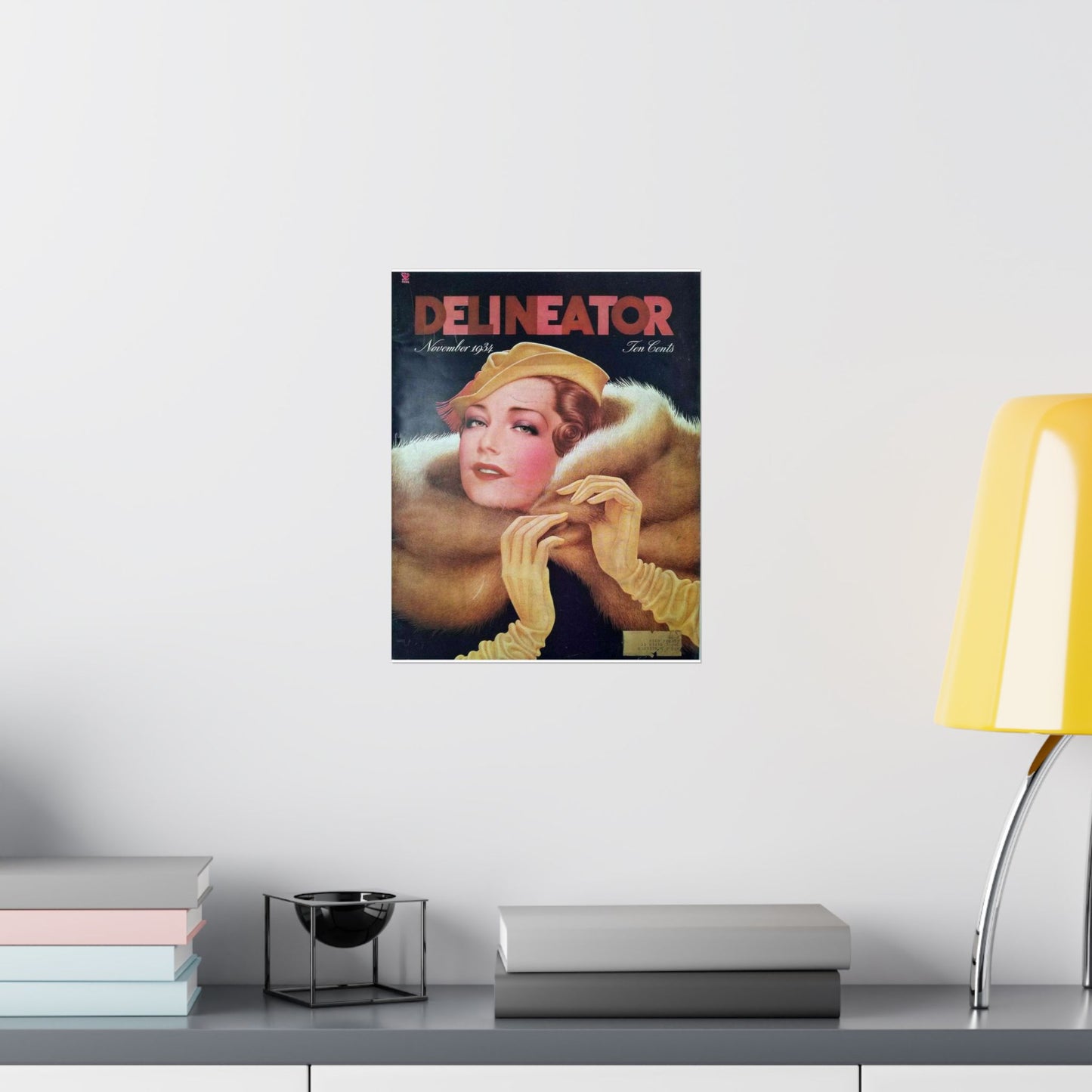 Delineator 1934-11 - Art Deco public domain image High Quality Matte Wall Art Poster for Home, Office, Classroom