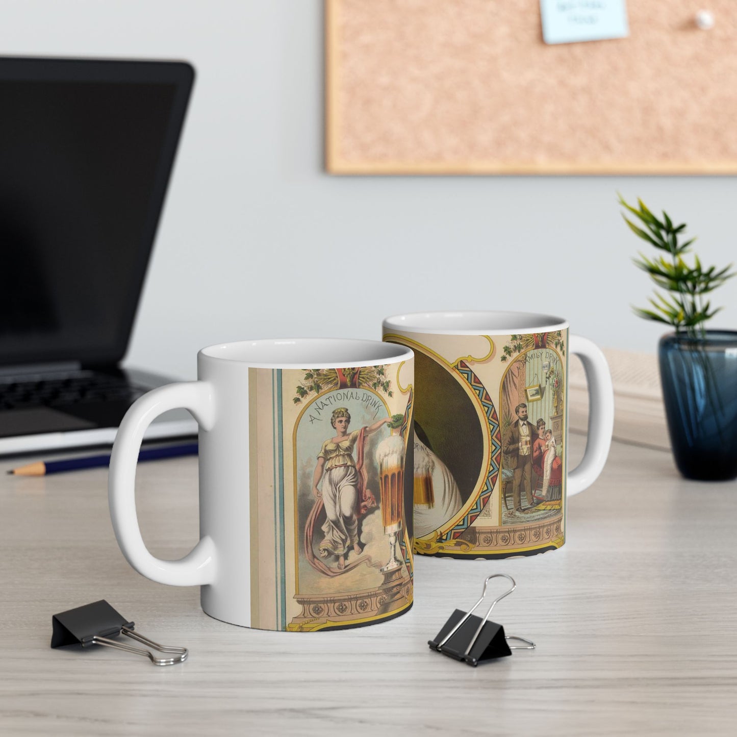 Lager bier - J.Z.(?) Wood ; Mensing & Stecher, lithographers. LCCN96507589 Beautiful Novelty Ceramic Coffee Mug 11oz