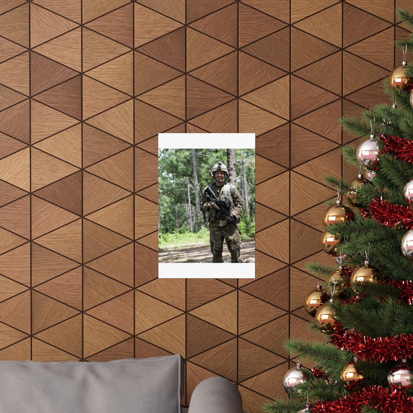 1st Lt. Jamieson Barnes an officer with Headquarters, High Quality Matte Wall Art Poster for Home, Office, Classroom