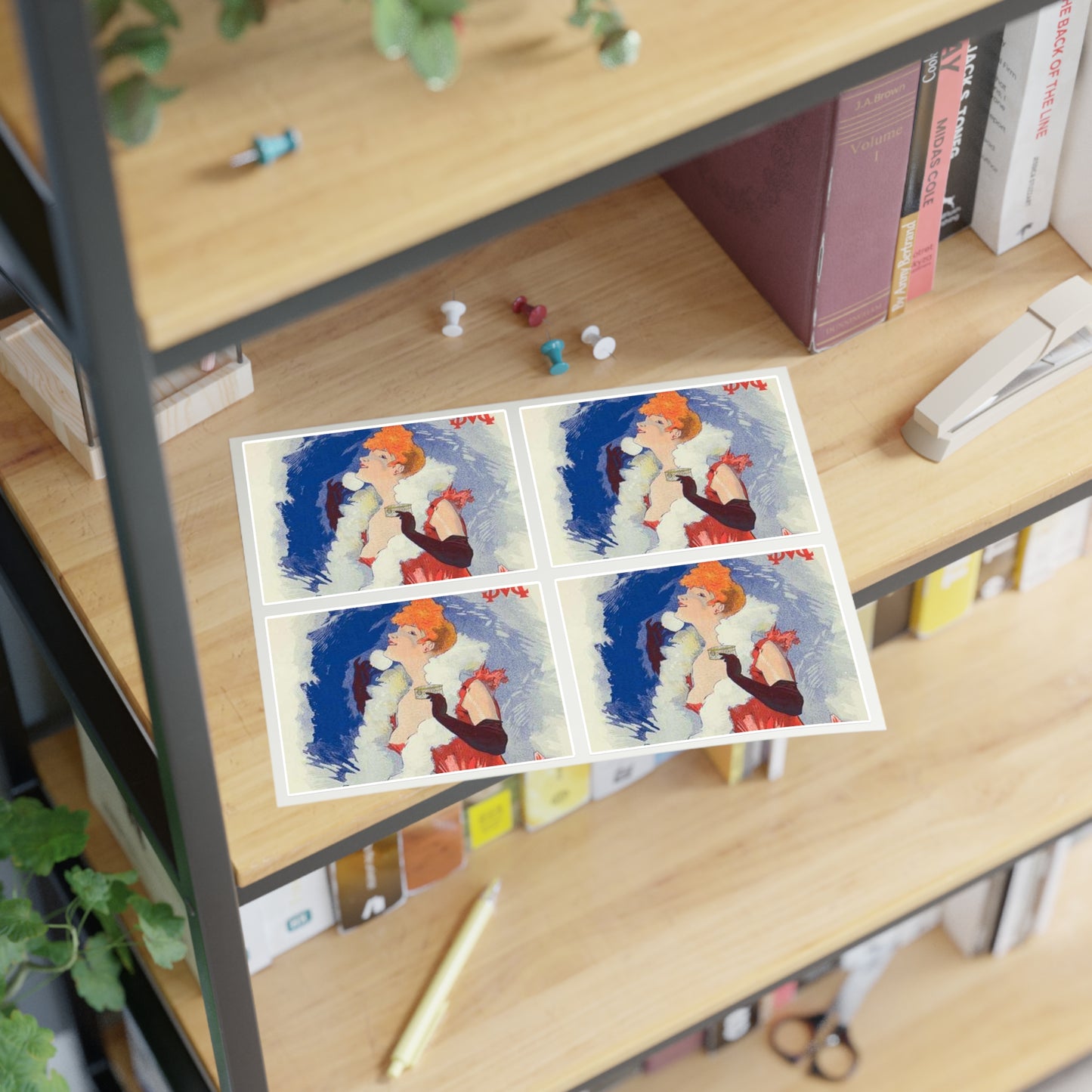 Affiche pour la Poudre de Riz "la Diaphane". Laminated UV Protective Vinyl Stickers