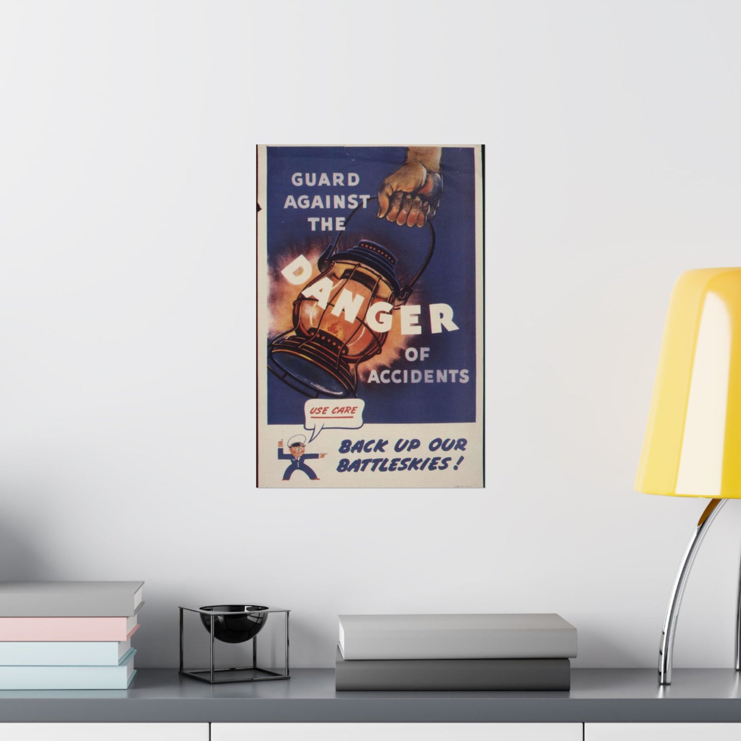 Guard against the danger of accidents. Back up our battleskies^ - NARA - 535358 High Quality Matte Wall Art Poster for Home, Office, Classroom