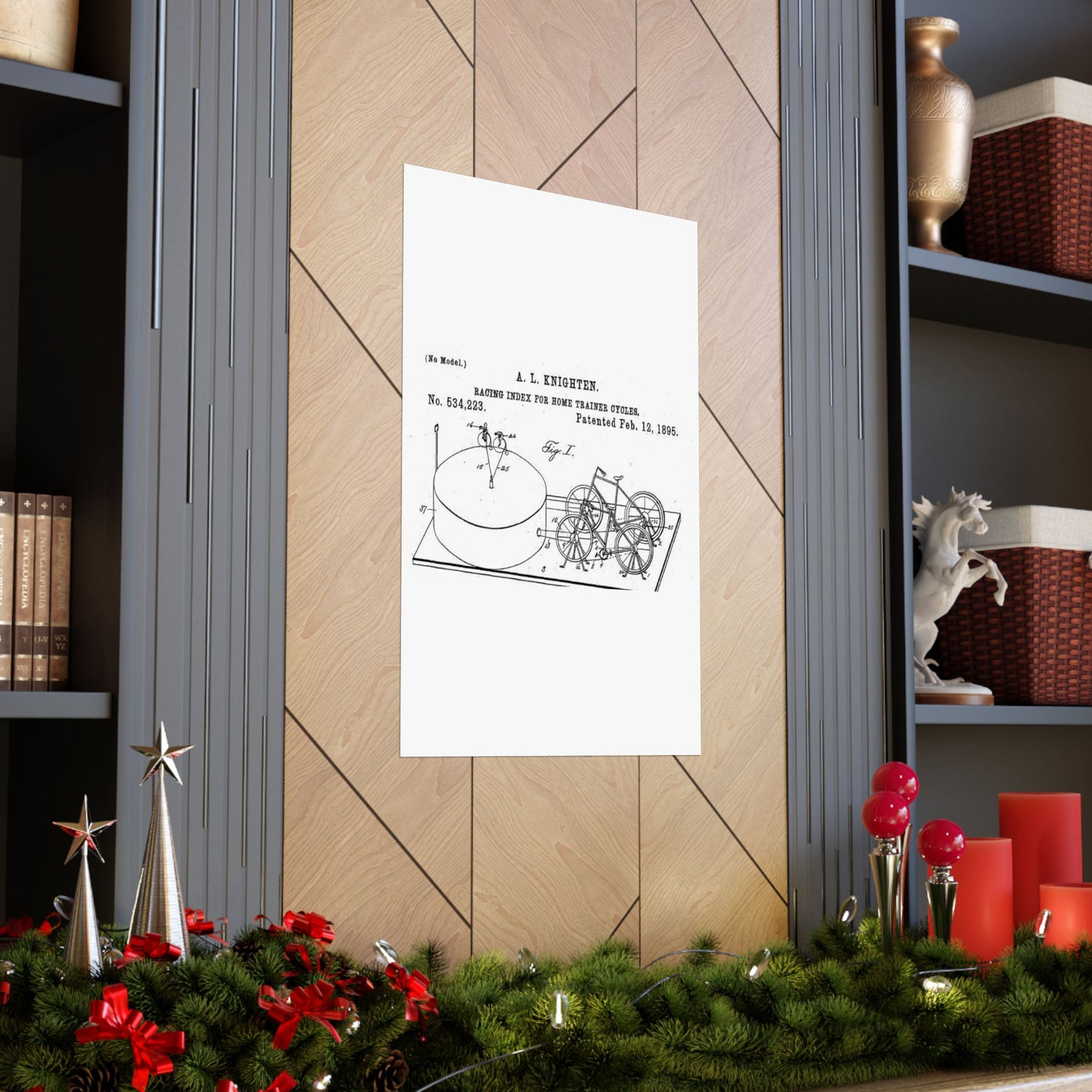 Patent drawing - RacingBikesPatent Public domain image High Quality Matte Wall Art Poster for Home, Office, Classroom