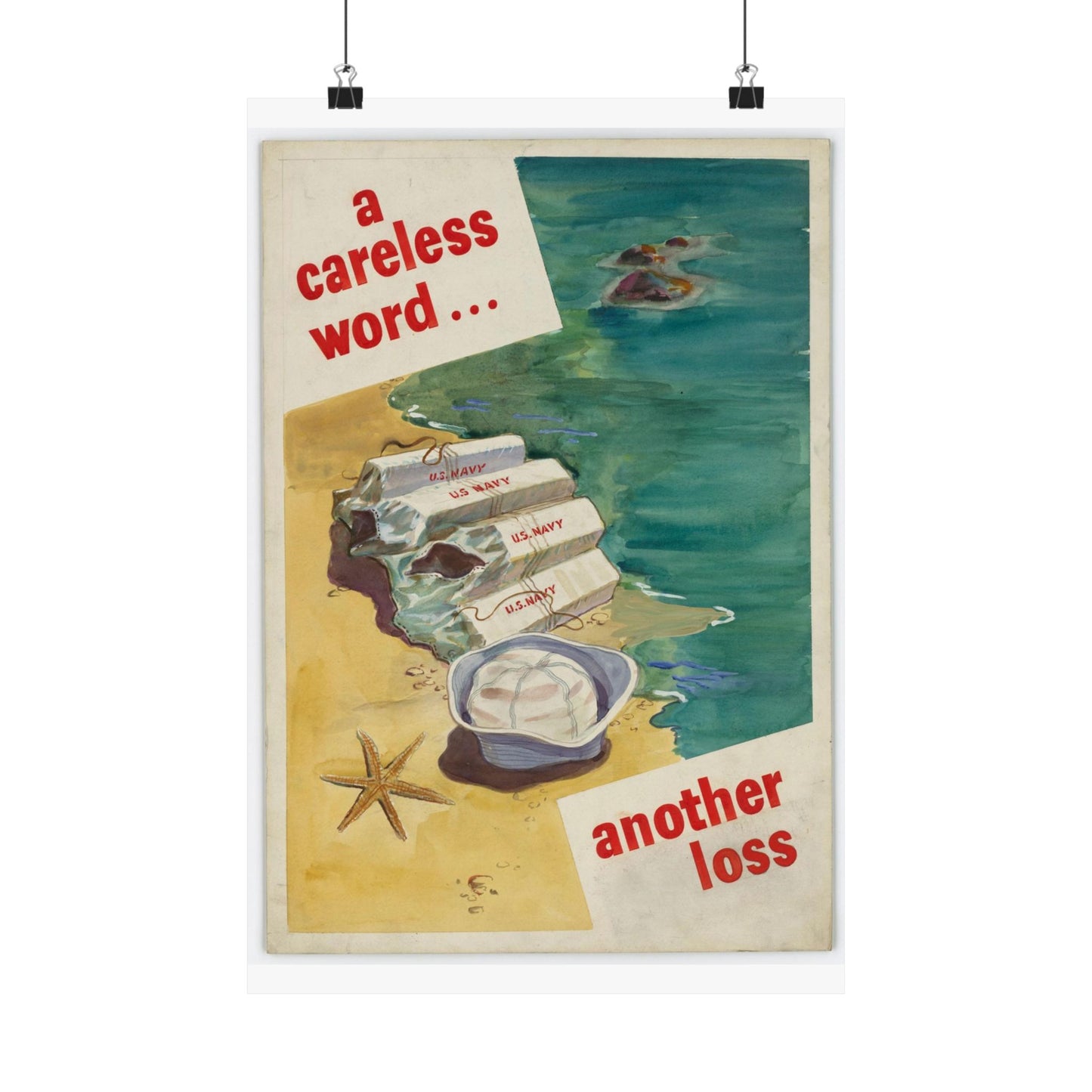A Careless Word... Another Loss High Quality Matte Wall Art Poster for Home, Office, Classroom