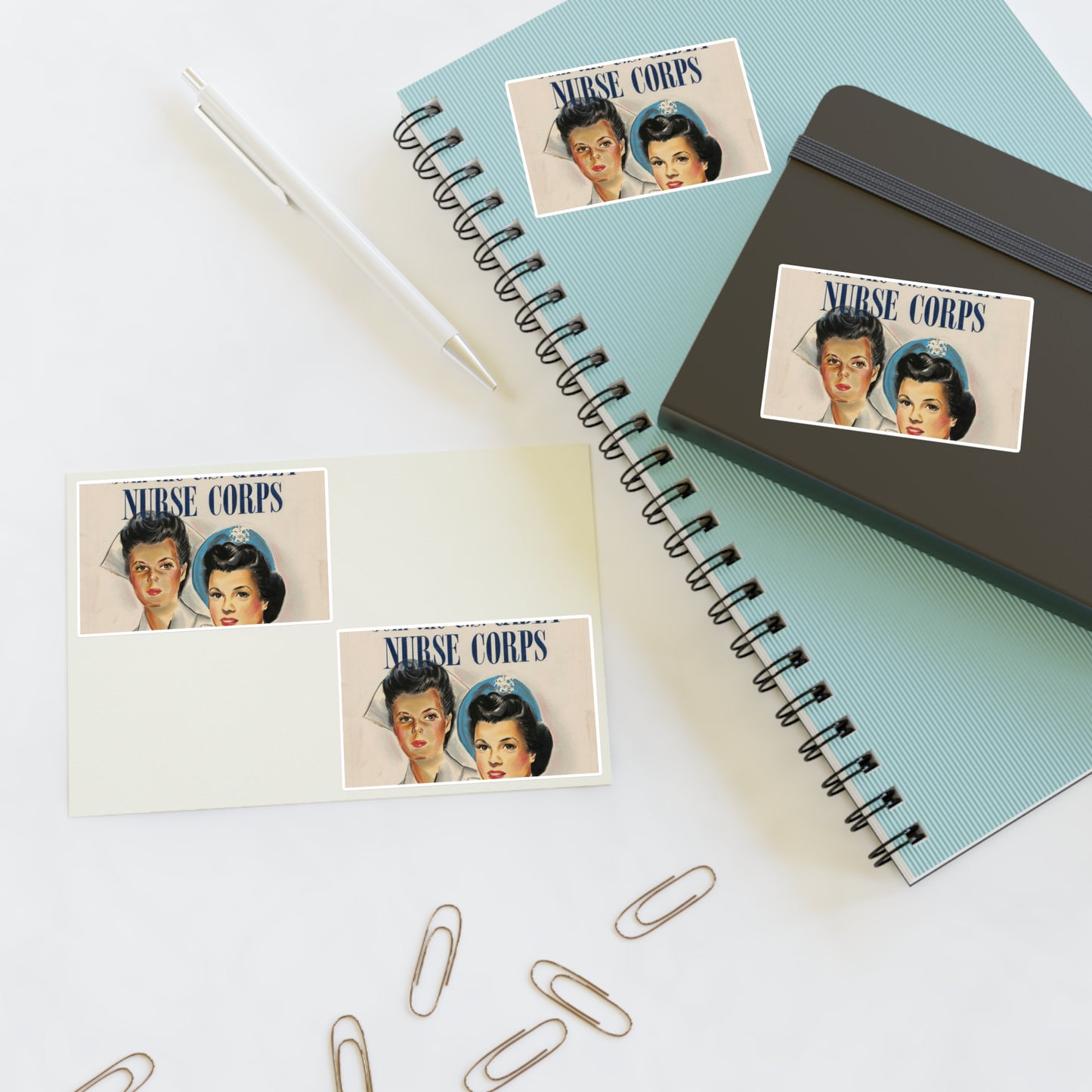Join the U.S. Cadet Nurse Corps Laminated UV Protective Vinyl Stickers