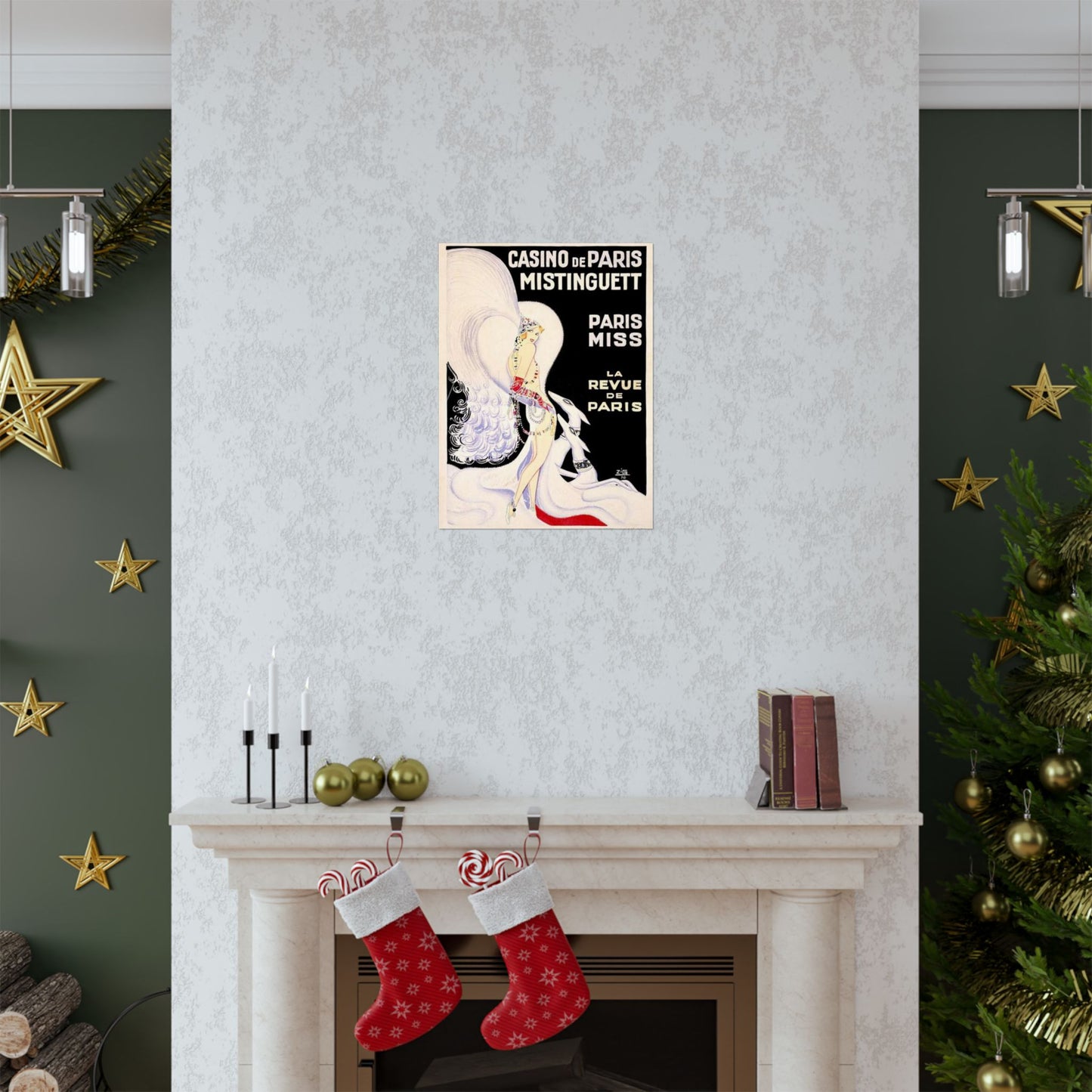 Louis Gaudin - La Revue de Paris 1930 High Quality Matte Wall Art Poster for Home, Office, Classroom