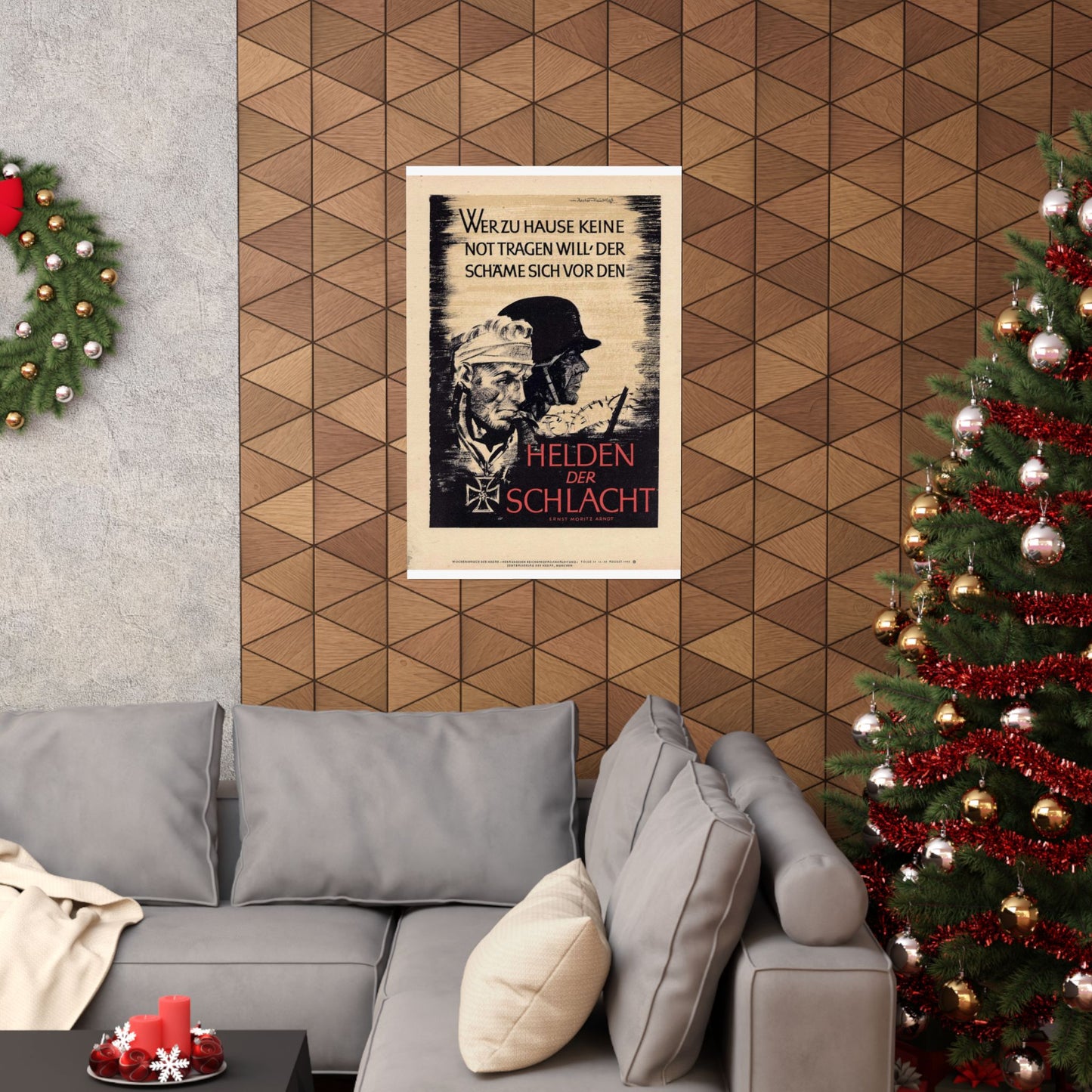Wochenspruch der NSDAP 16 August 1942 High Quality Matte Wall Art Poster for Home, Office, Classroom