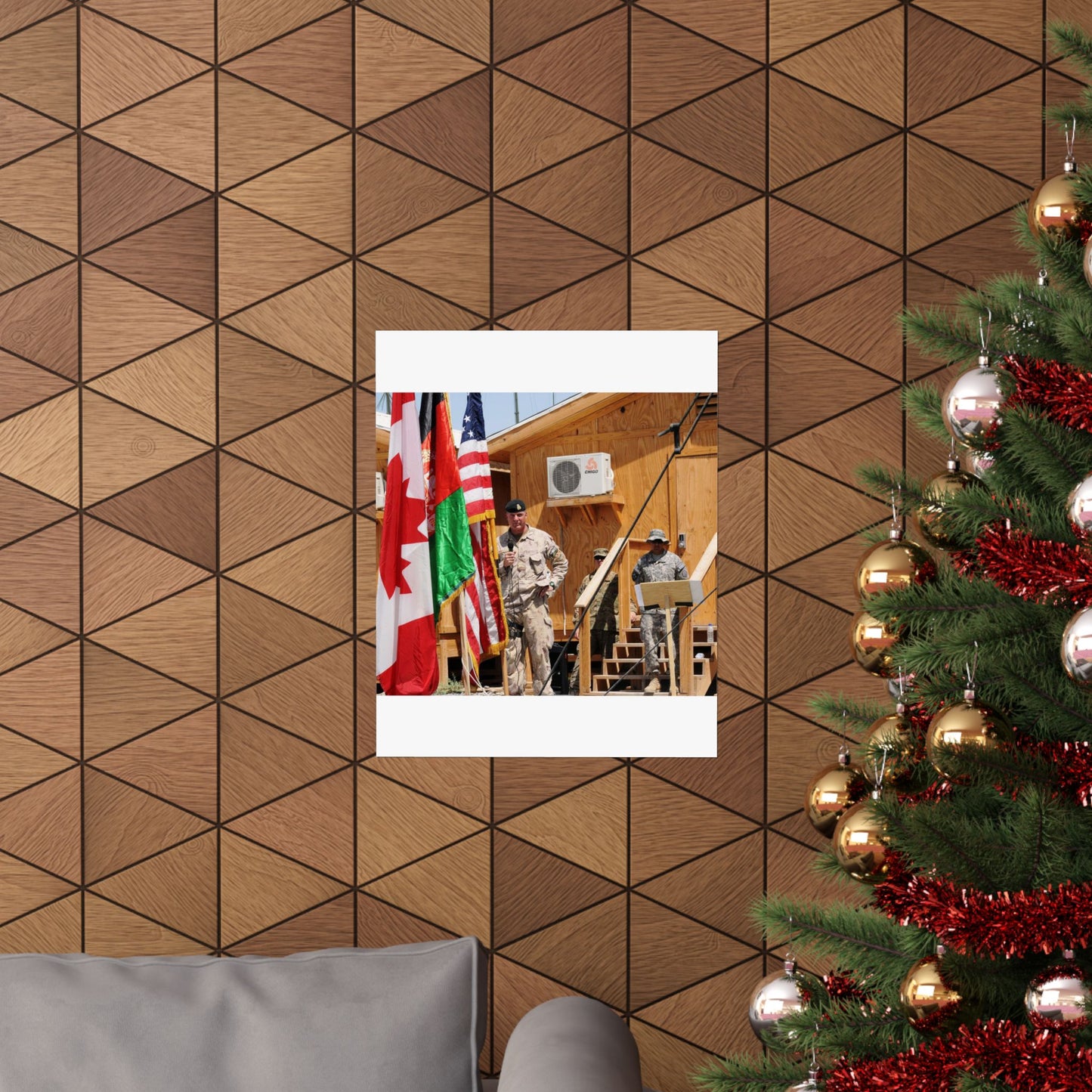 Maj. Gen. Dean J. Milner honors the accomplishments High Quality Matte Wall Art Poster for Home, Office, Classroom