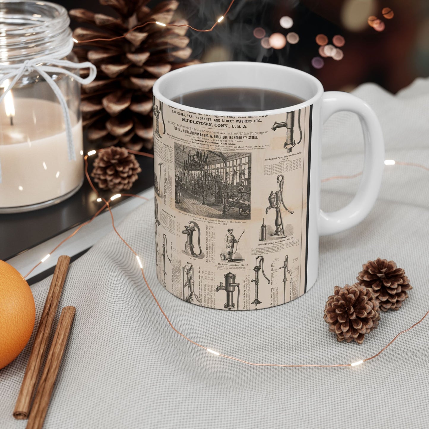 W. & B. Douglas, the oldest and most extensive manufacturers in the world of pumps Beautiful Novelty Ceramic Coffee Mug 11oz