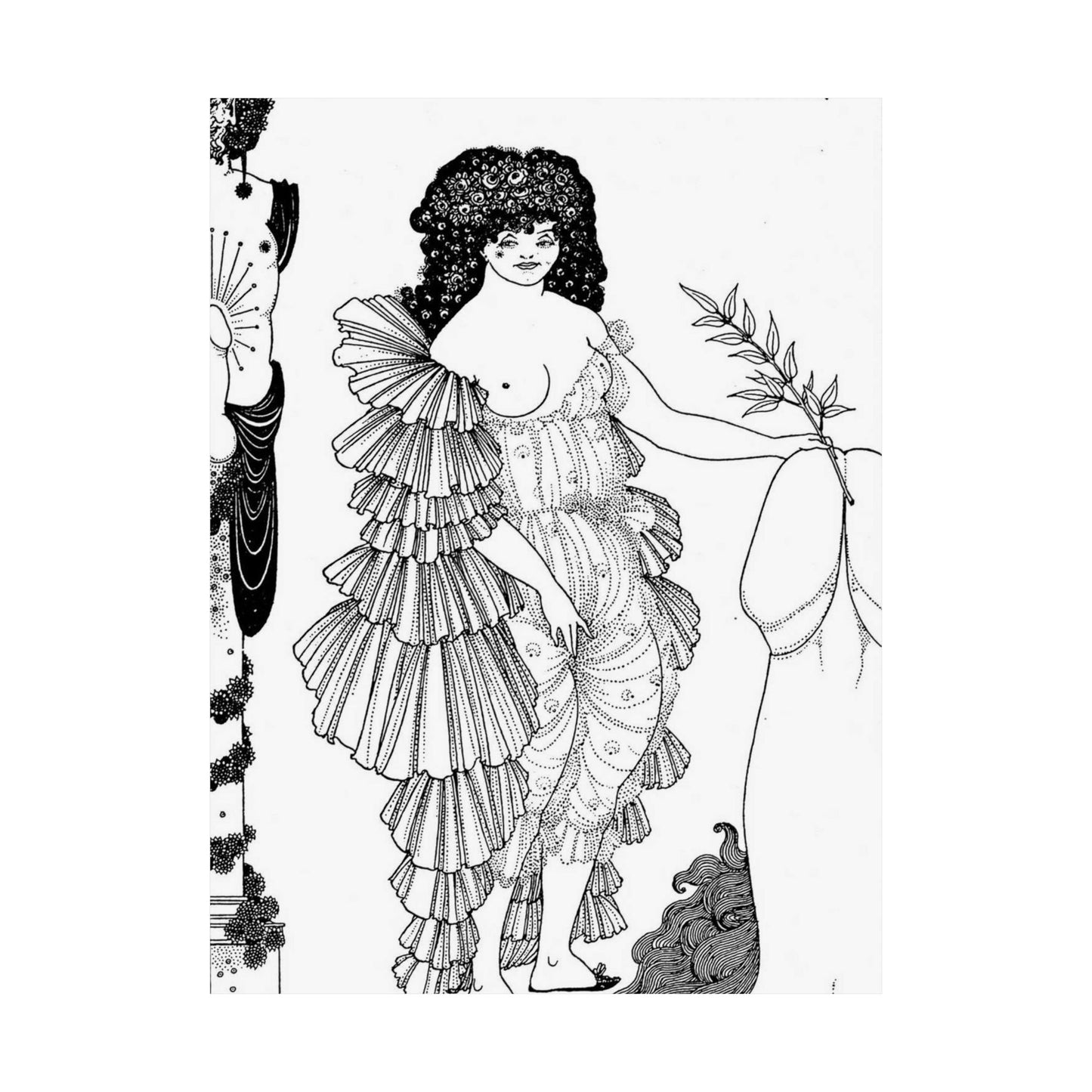 Lysistrata - Public domain botanical illustration High Quality Matte Wall Art Poster for Home, Office, Classroom
