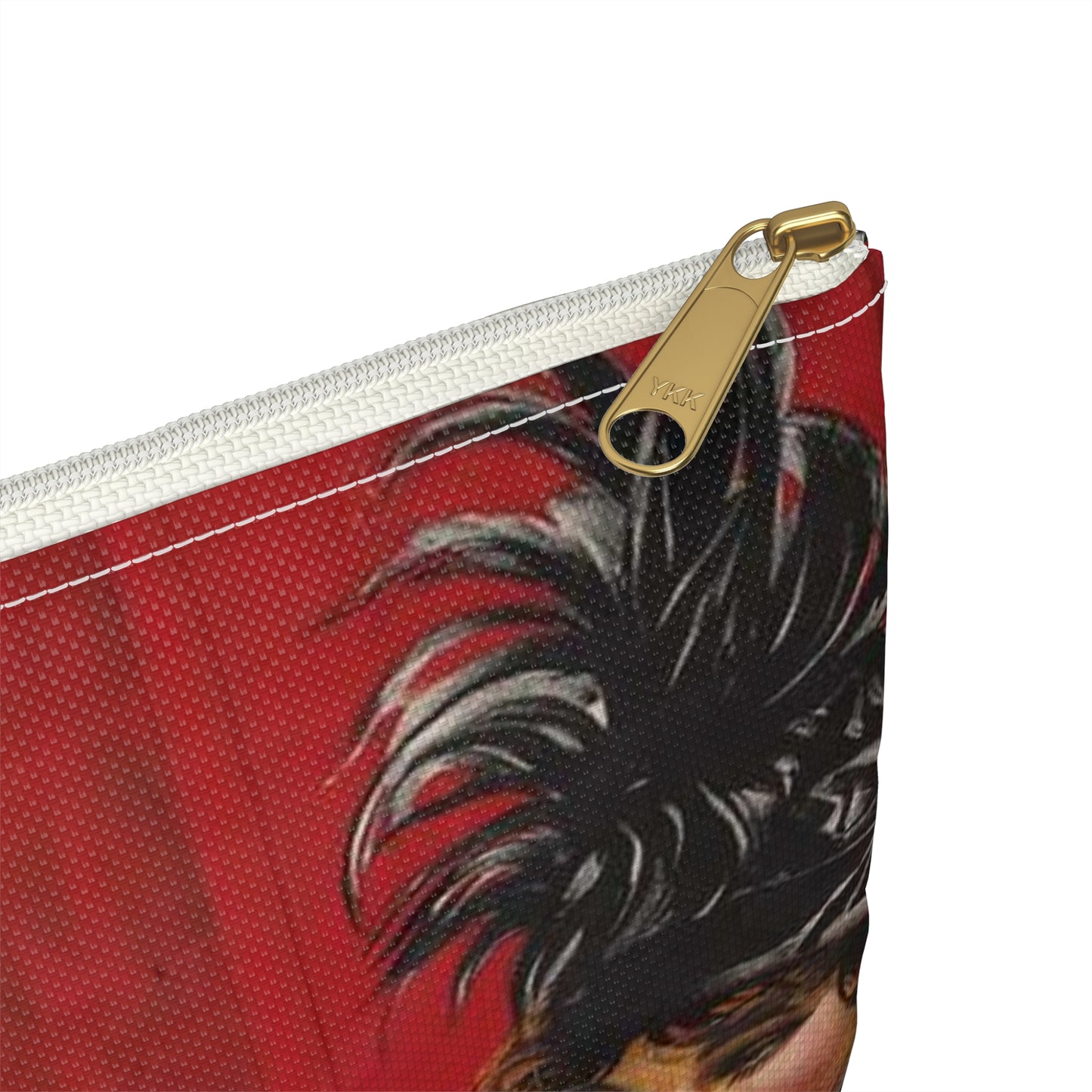 The mysterious beauty Following a phantom love. Large Organizer Pouch with Black Zipper