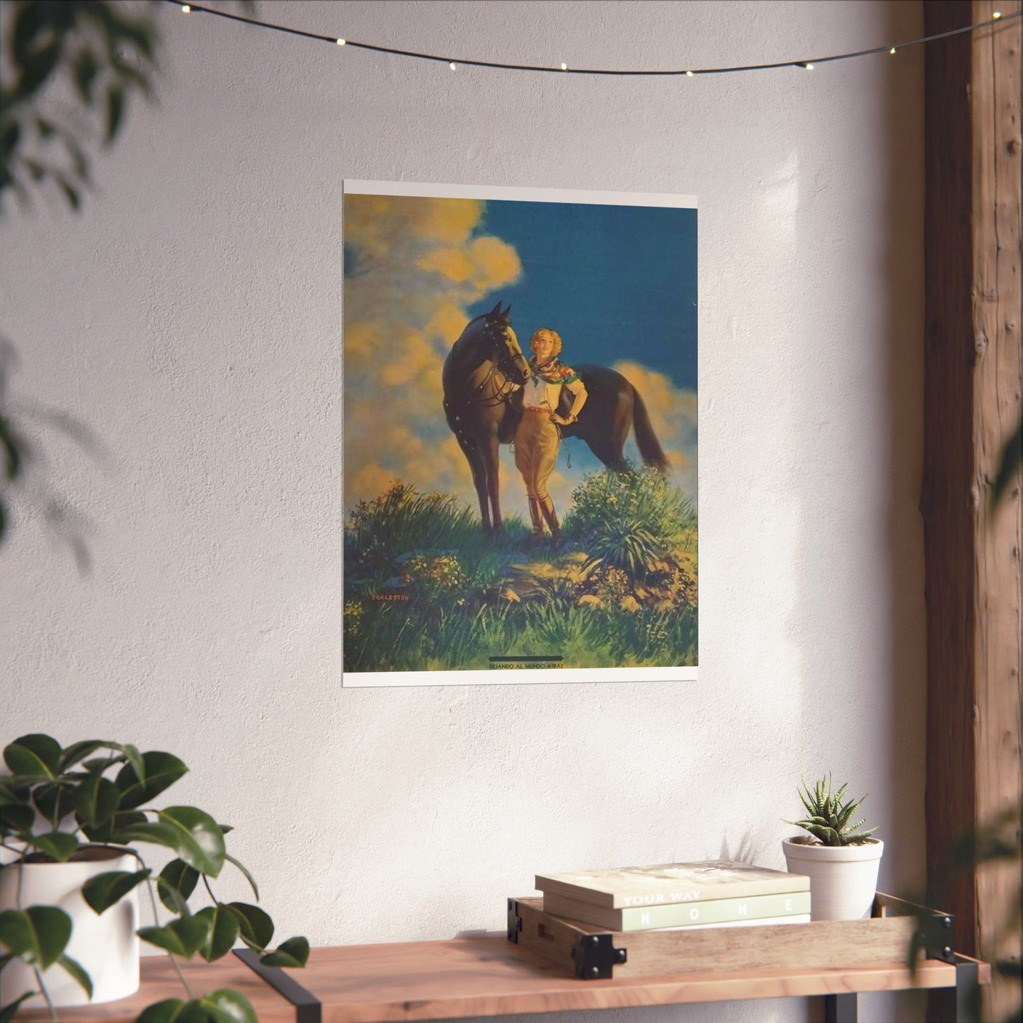 Top of the World, or, Dejando al Munro Atras, painting by Edward Mason Eggleston High Quality Matte Wall Art Poster for Home, Office, Classroom