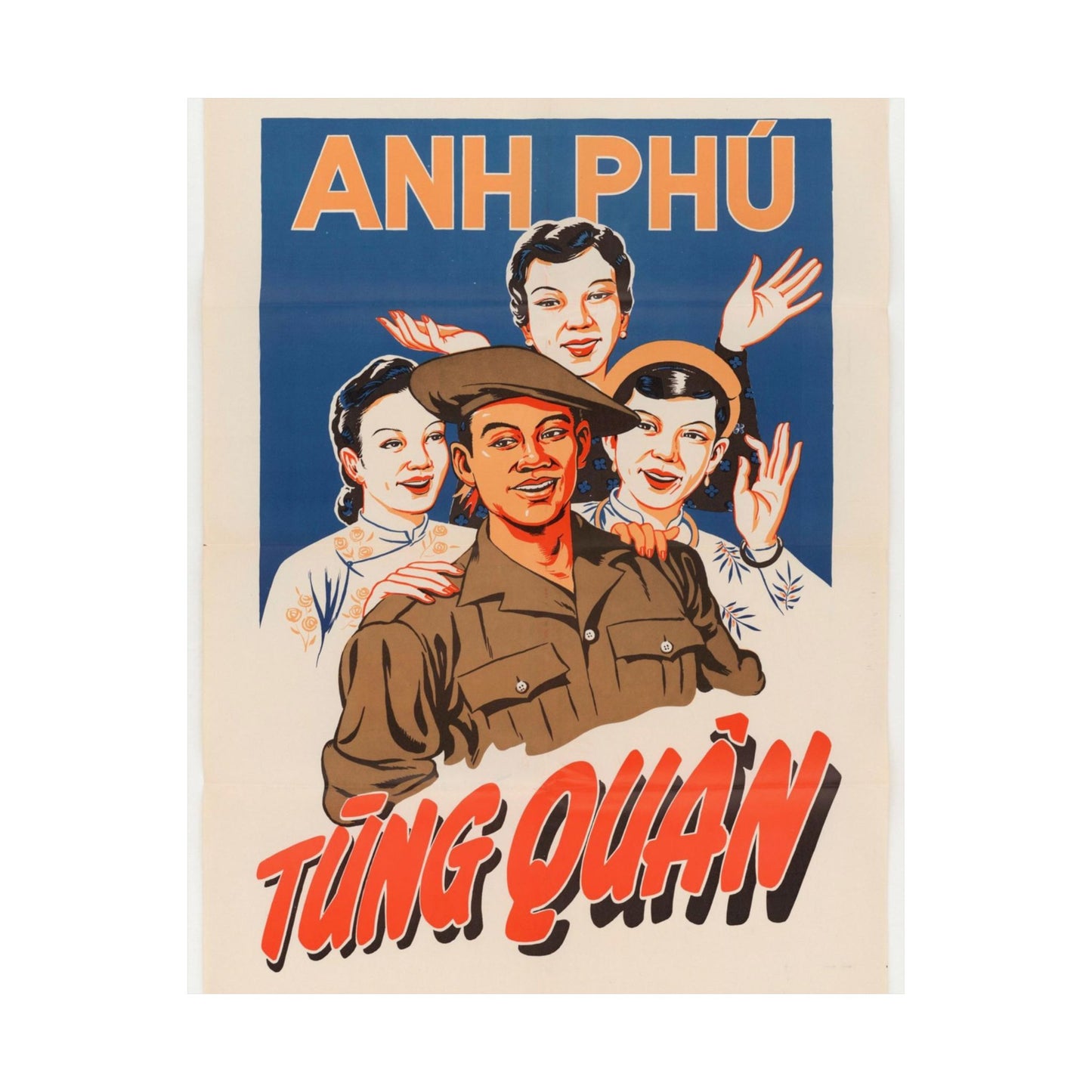 Viet Poster #5, Cold War American Propaganda poster High Quality Matte Wall Art Poster for Home, Office, Classroom