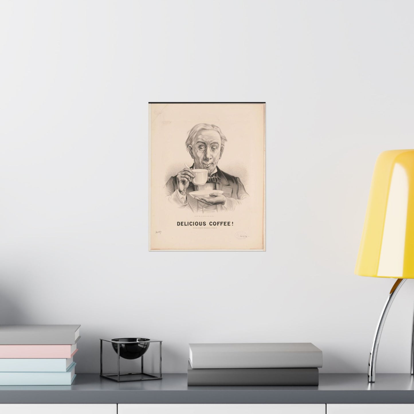 Delicious Coffee! - Print, Library of Congress collection High Quality Matte Wall Art Poster for Home, Office, Classroom