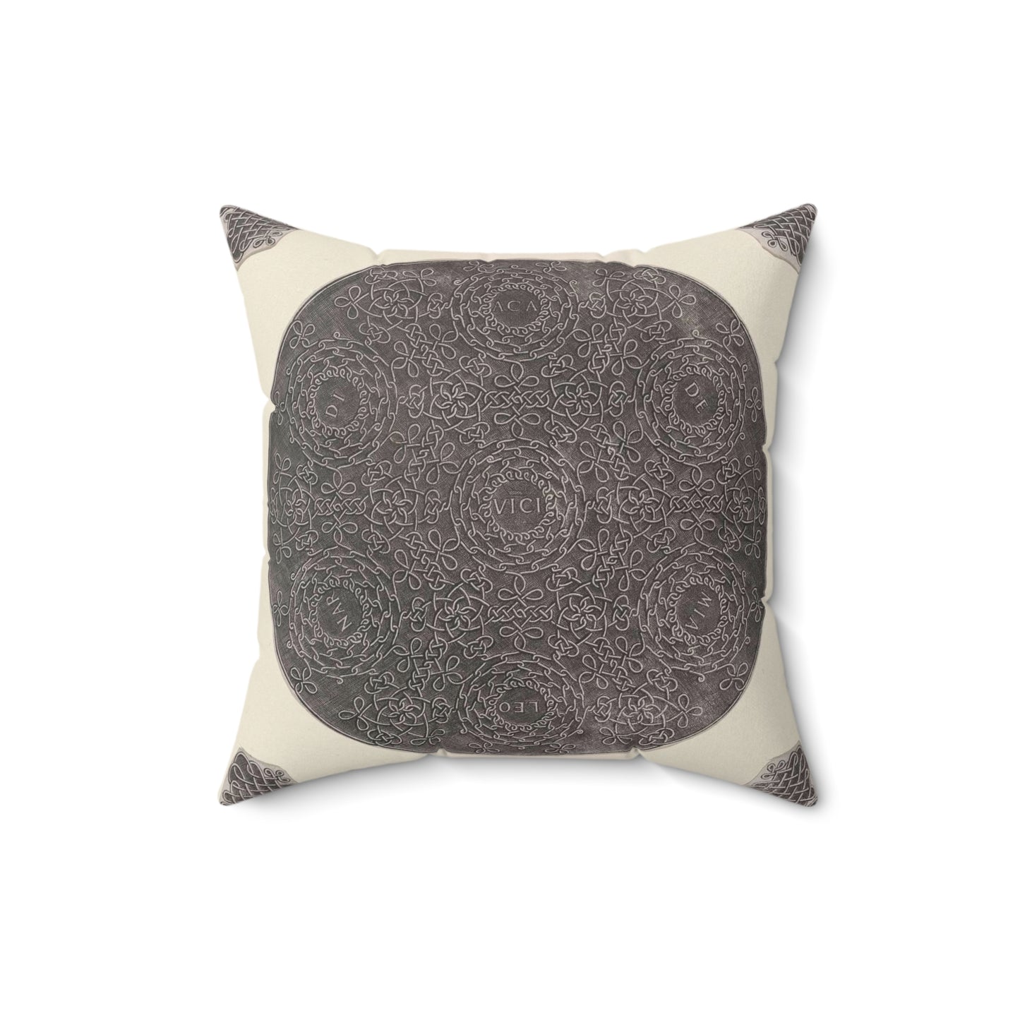 Leonardo da Vinci - Fourth Knot Decorative Accent Square Pillow
