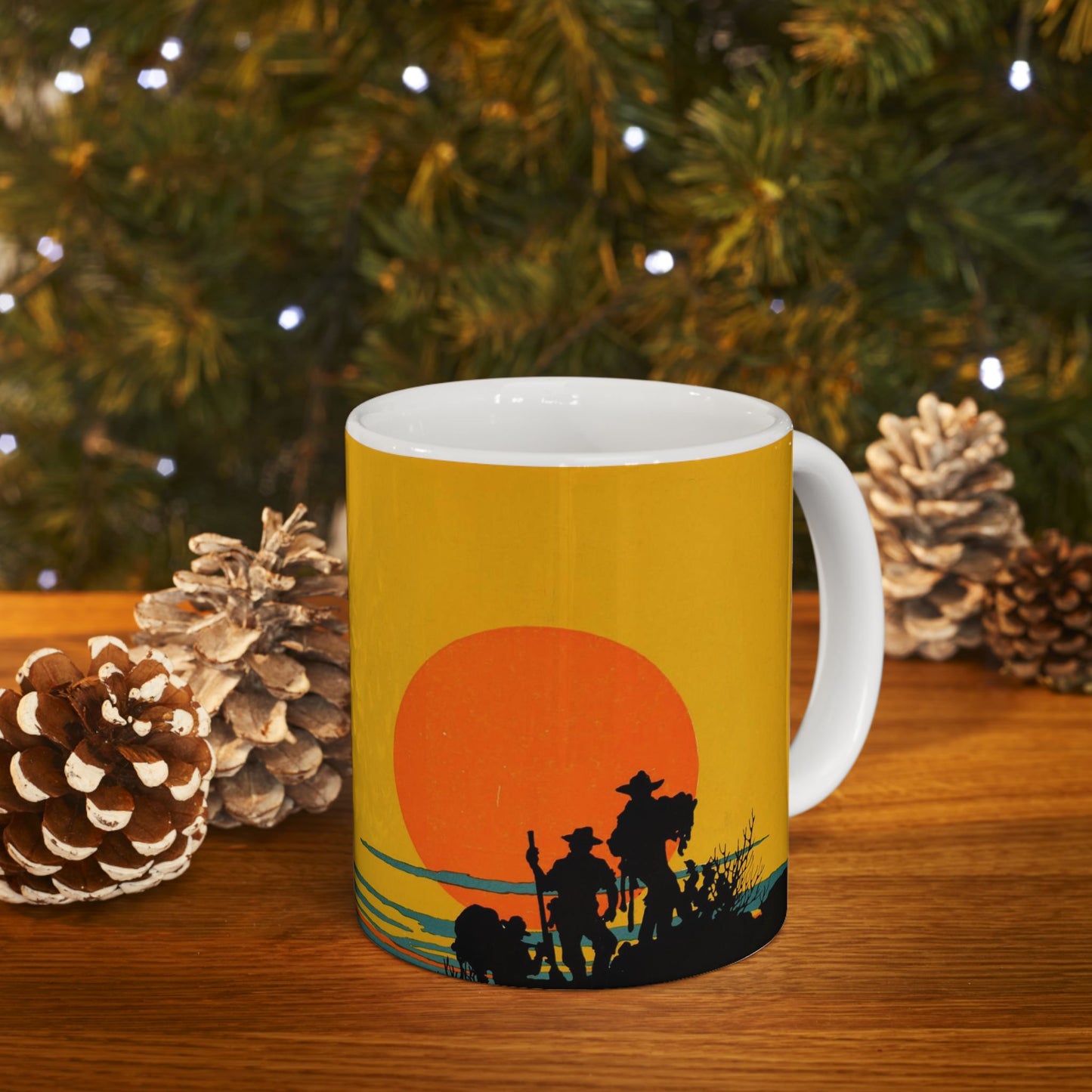 The Three Godfathers - Vintage movie public domain poster Beautiful Novelty Ceramic Coffee Mug 11oz