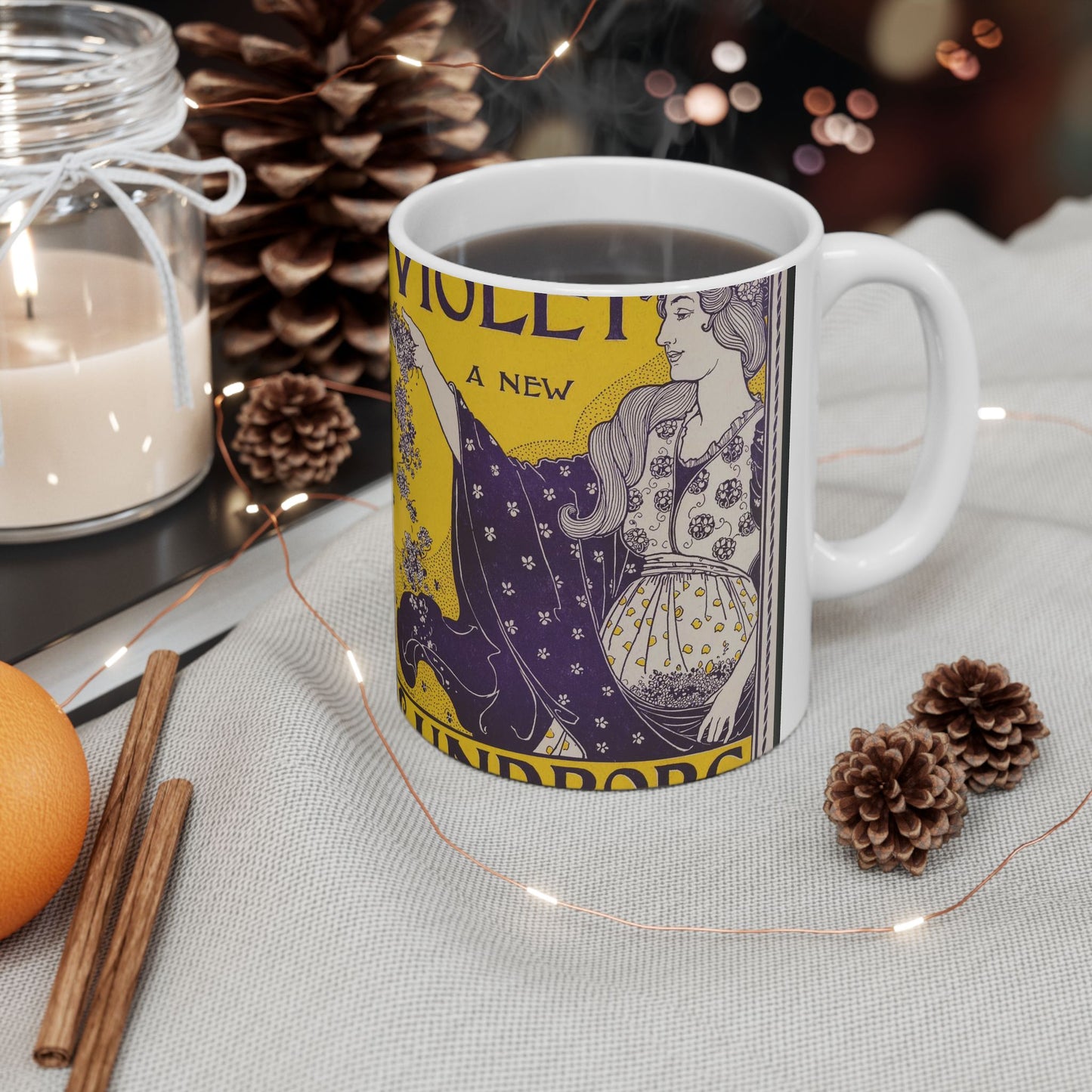 Louis Rhead - Try vio-violet a new Lundborg perfume Beautiful Novelty Ceramic Coffee Mug 11oz
