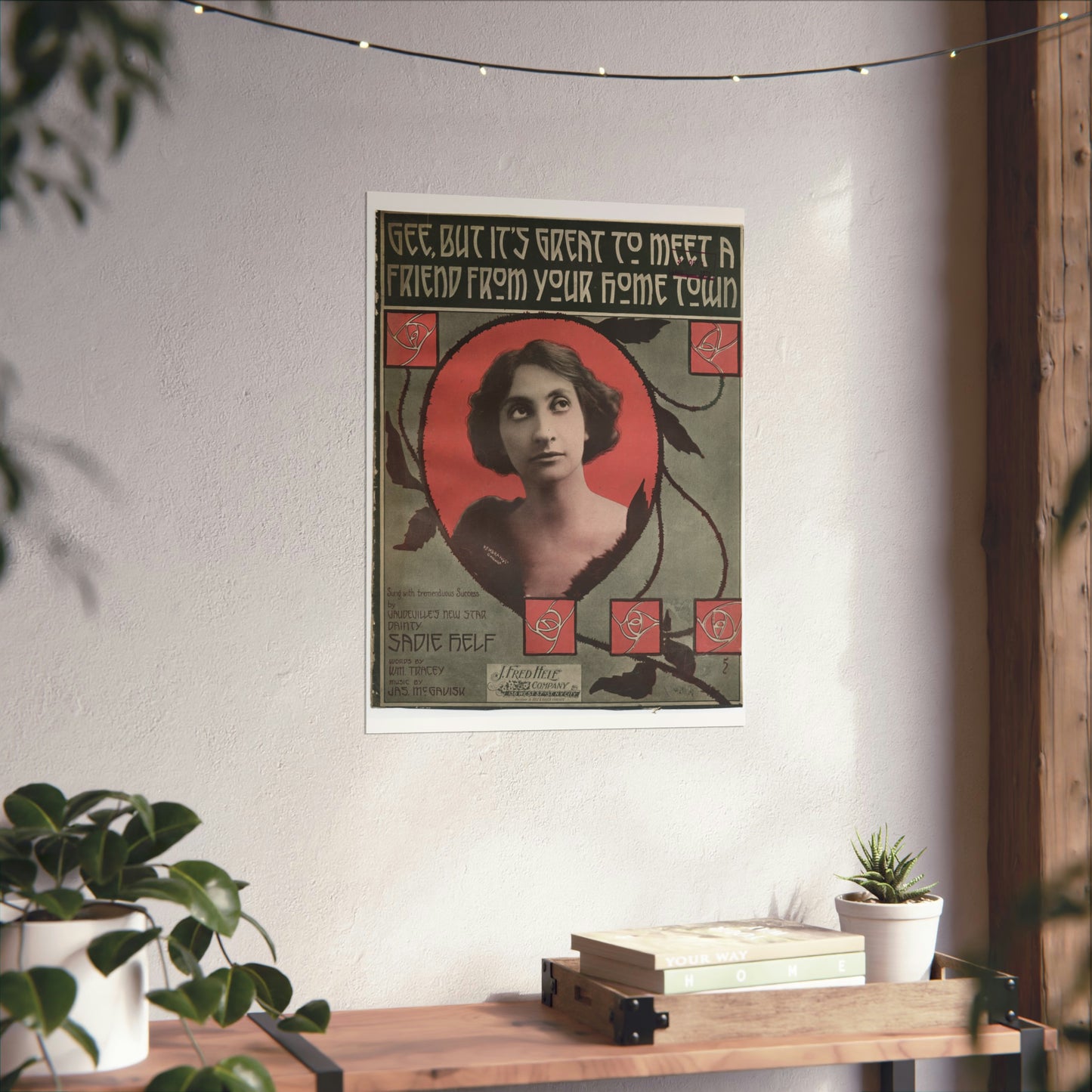 Gee, but it's great to meet a friend from your hom High Quality Matte Wall Art Poster for Home, Office, Classroom