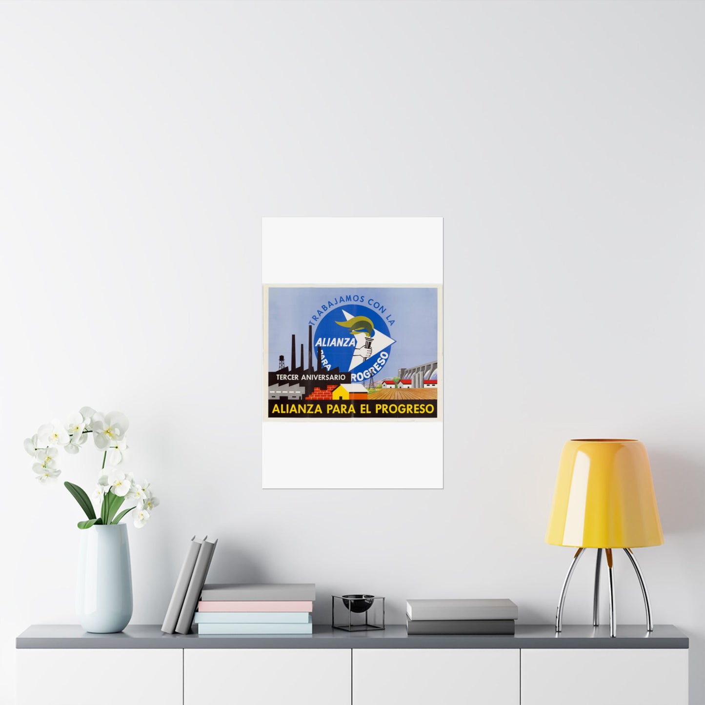 Alliance Posters, Cold War American Propaganda poster High Quality Matte Wall Art Poster for Home, Office, Classroom