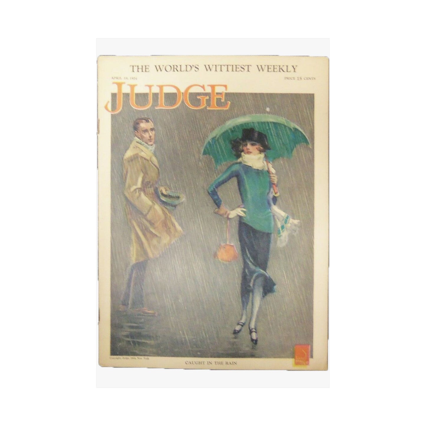 JudgeMagazine19Apr1924 - Art Deco public domain image High Quality Matte Wall Art Poster for Home, Office, Classroom
