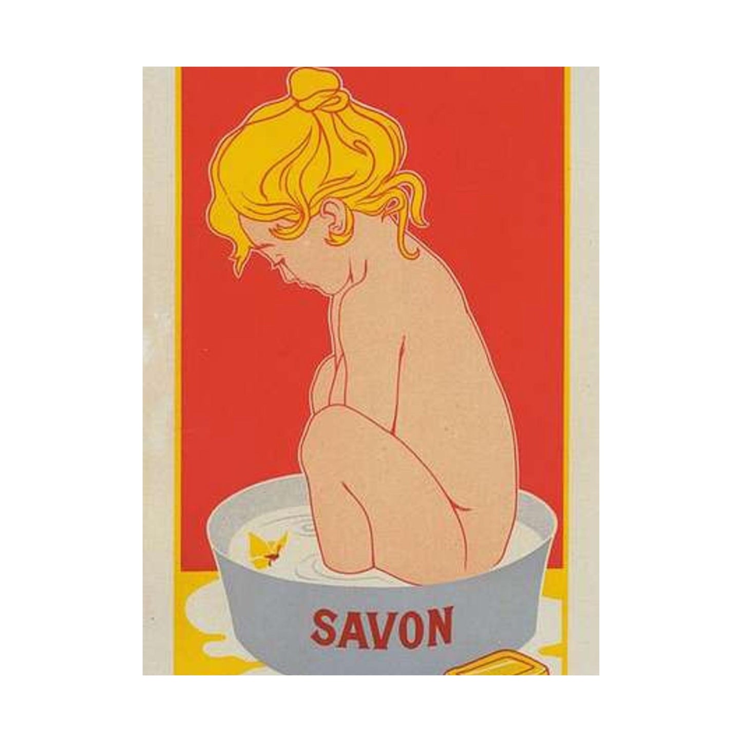 Affiche belge pour le "Savon Starlight". High Quality Matte Wall Art Poster for Home, Office, Classroom