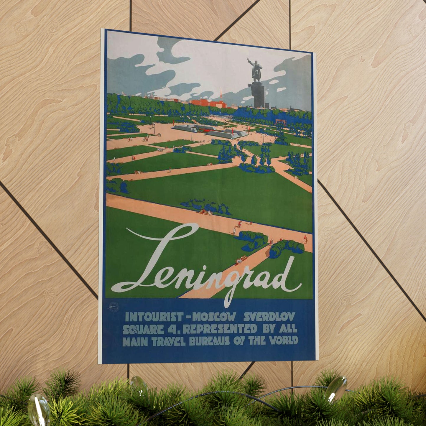 Leningrad (Travel poster), Art Deco Poster High Quality Matte Wall Art Poster for Home, Office, Classroom
