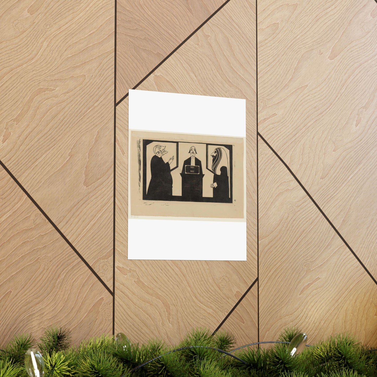 Samuel Jessurun de Mesquita - Entre ces trois mon coeur balance High Quality Matte Wall Art Poster for Home, Office, Classroom