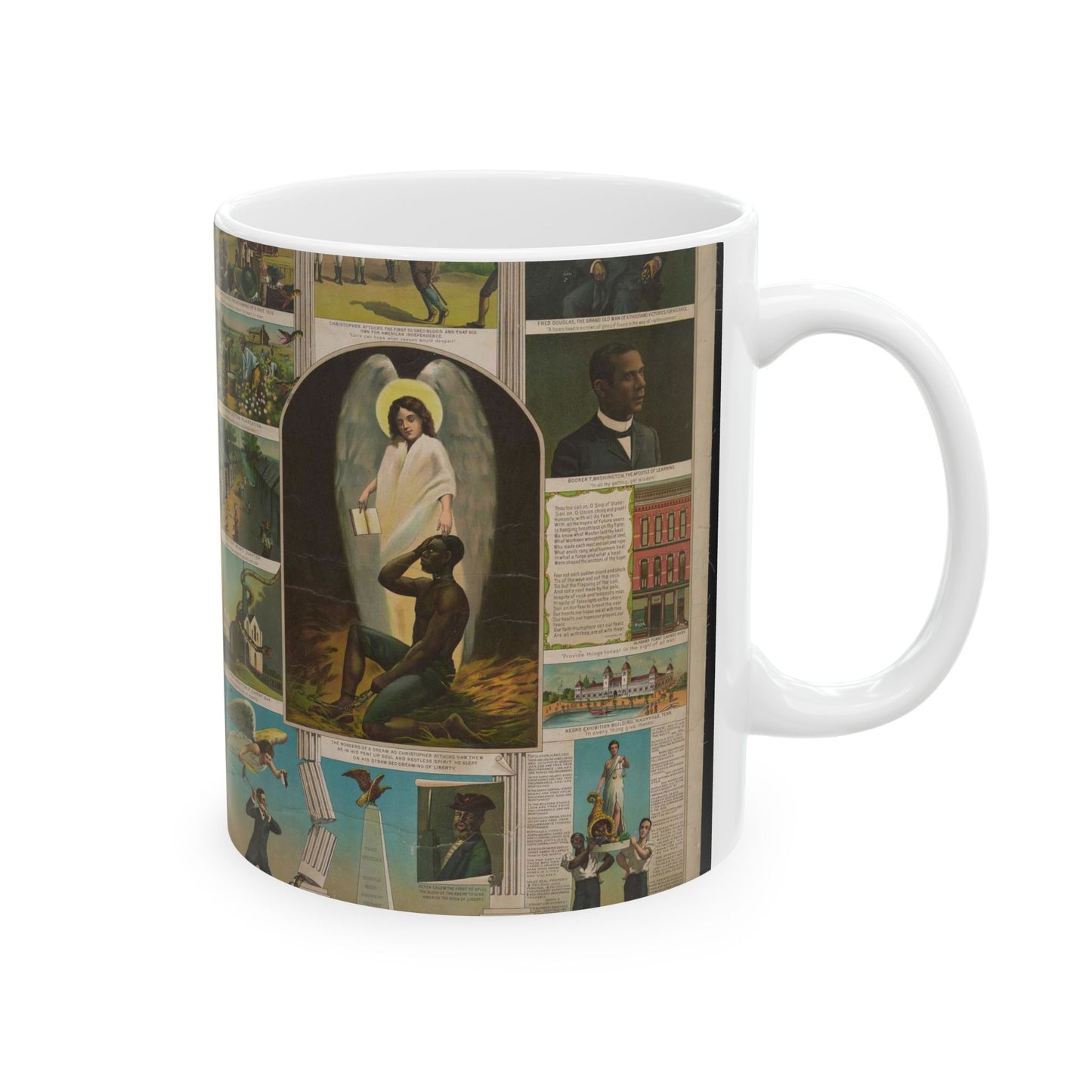 Afro-American Monument - Print, Library of Congress collection Beautiful Novelty Ceramic Coffee Mug 11oz