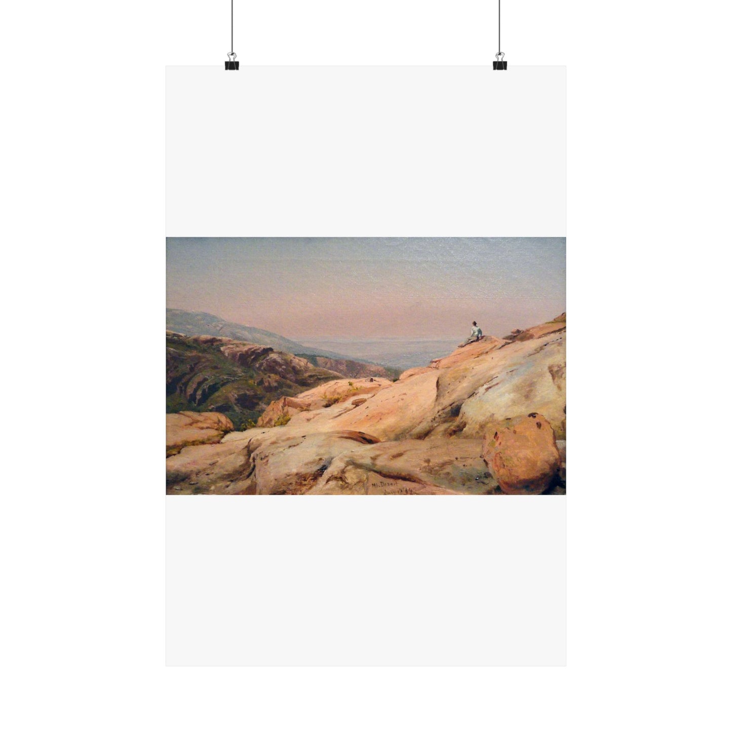 Mount Desert Island, Maine, by Jervis McEntee, 1864, oil on canvas - National Gallery of Art, Washington - DSC00124 High Quality Matte Wall Art Poster for Home, Office, Classroom