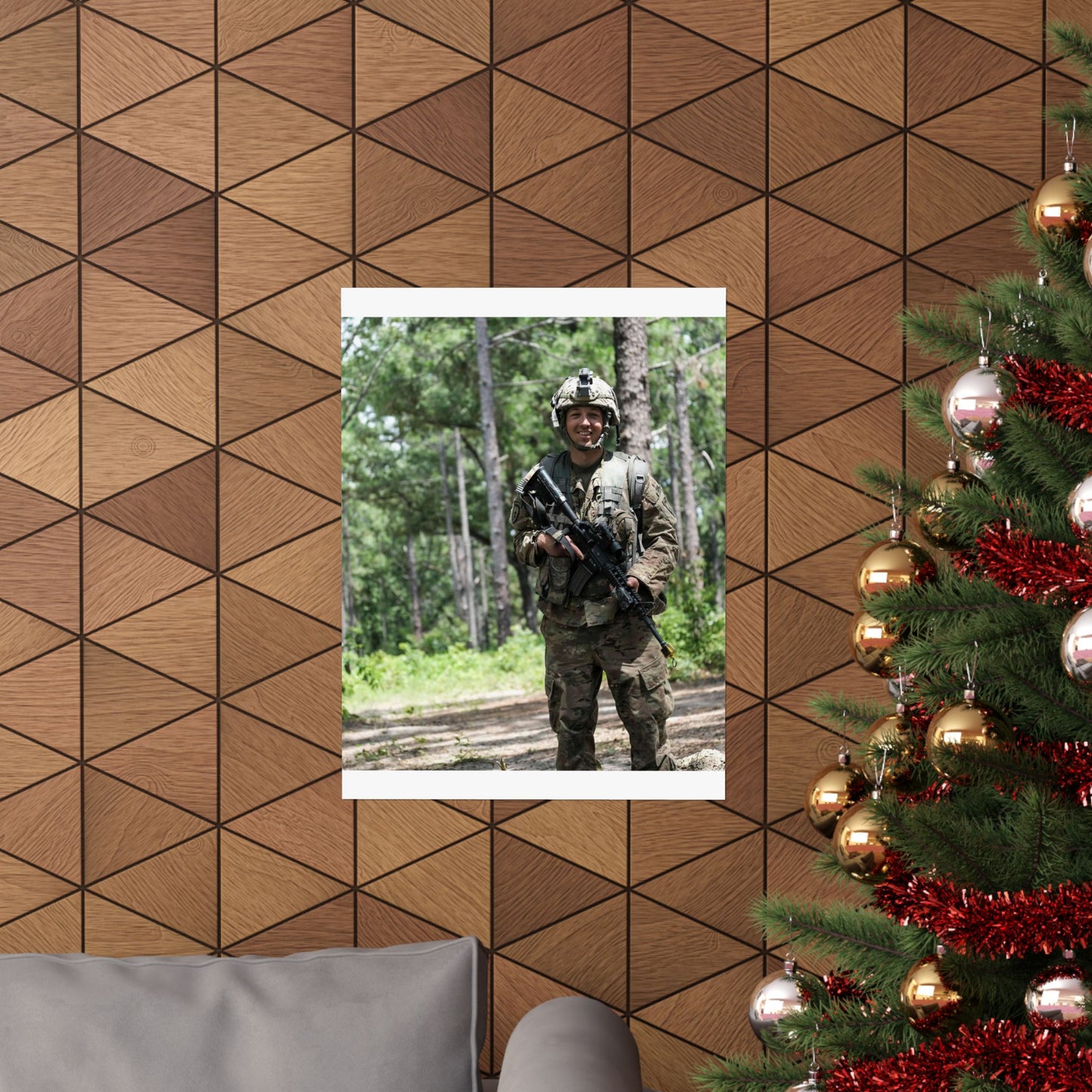 1st Lt. Jamieson Barnes an officer with Headquarters, High Quality Matte Wall Art Poster for Home, Office, Classroom