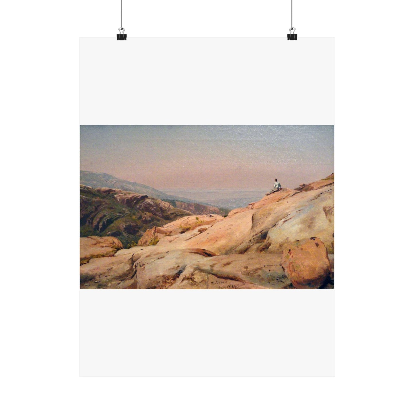 Mount Desert Island, Maine, by Jervis McEntee, 1864, oil on canvas - National Gallery of Art, Washington - DSC00124 High Quality Matte Wall Art Poster for Home, Office, Classroom