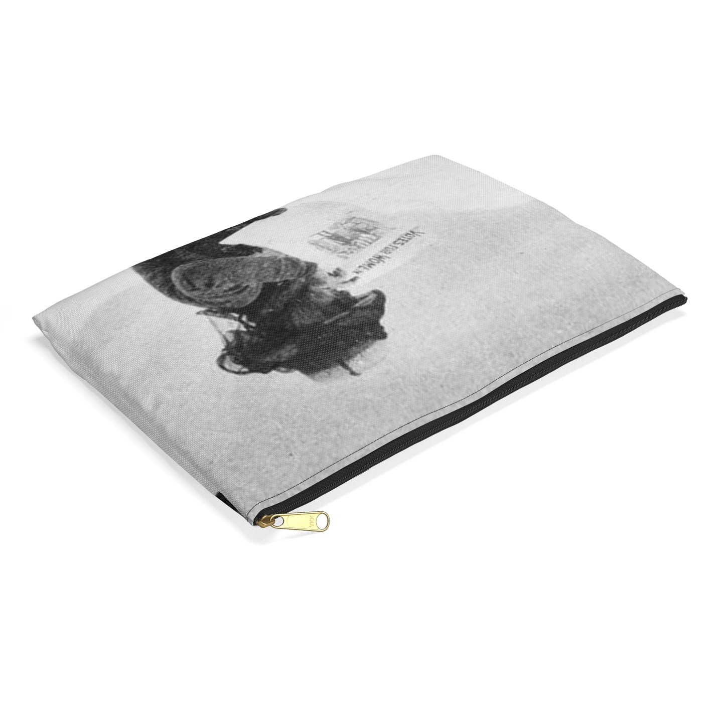 FannyBullockWorkmanVotesWomen - A woman standing in the snow holding a sign Large Organizer Pouch with Black Zipper