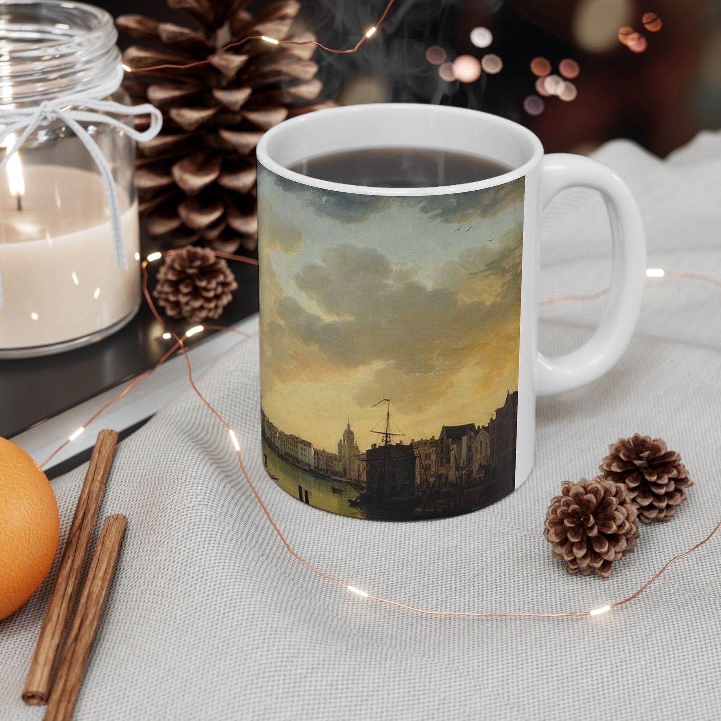 Vernet - Vue du port de la Rochelle Beautiful Novelty Ceramic Coffee Mug 11oz