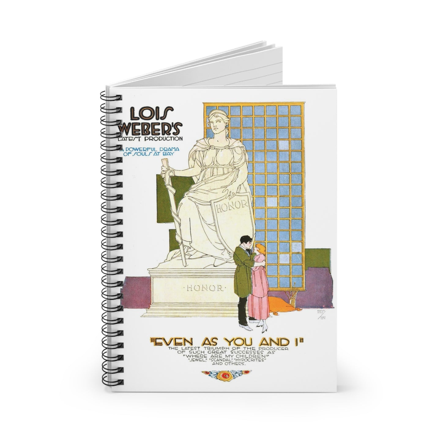 Even as You and I, by Burton Rice Spiral Bound Ruled Notebook with Printed Cover