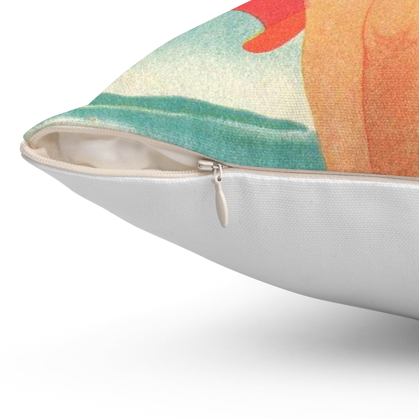Jupp Wiertz - Zoppot, das Weltbad an der Ostsee Decorative Accent Square Pillow