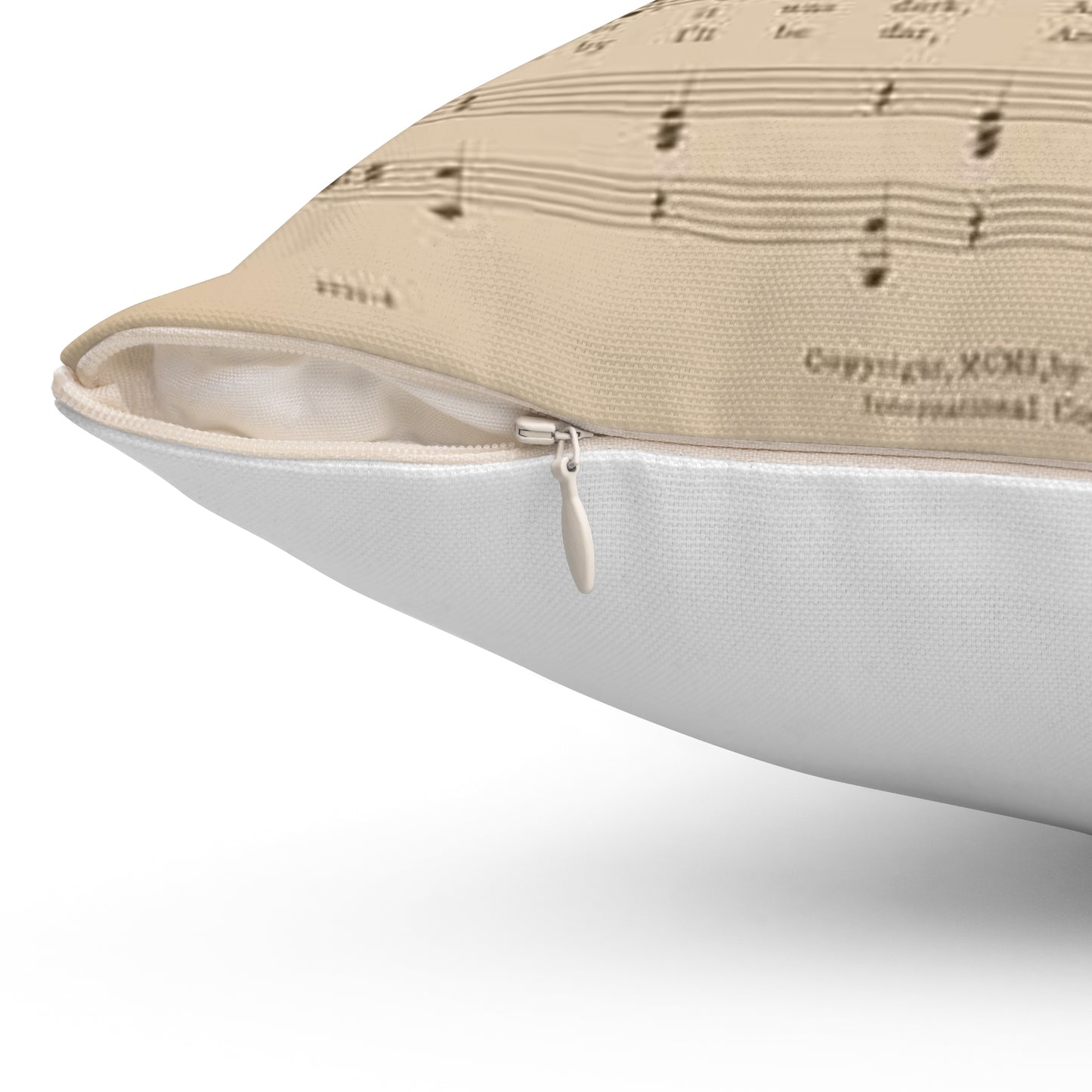 A new gal just in town - Public domain sheet music scan Decorative Accent Square Pillow