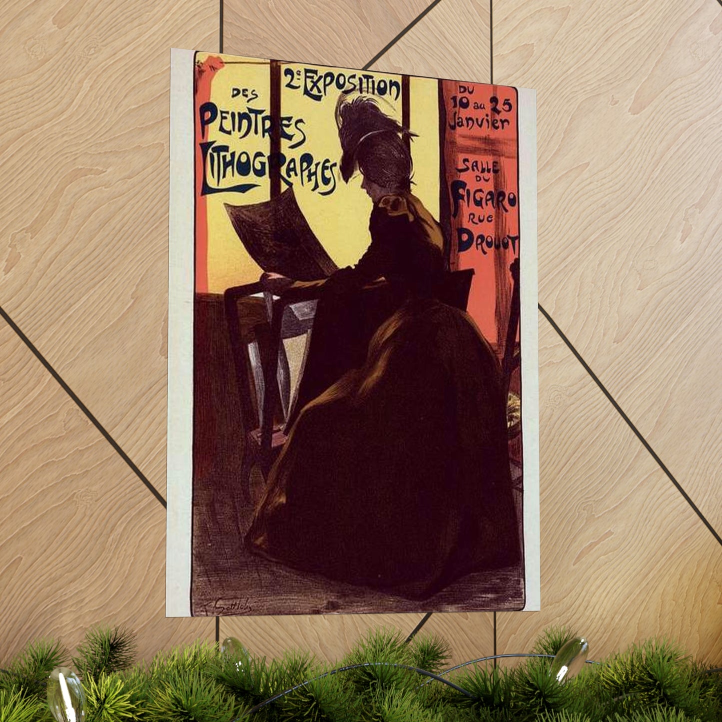 Affiche pour la "2e Exposition des Peintres-Lithographes". High Quality Matte Wall Art Poster for Home, Office, Classroom