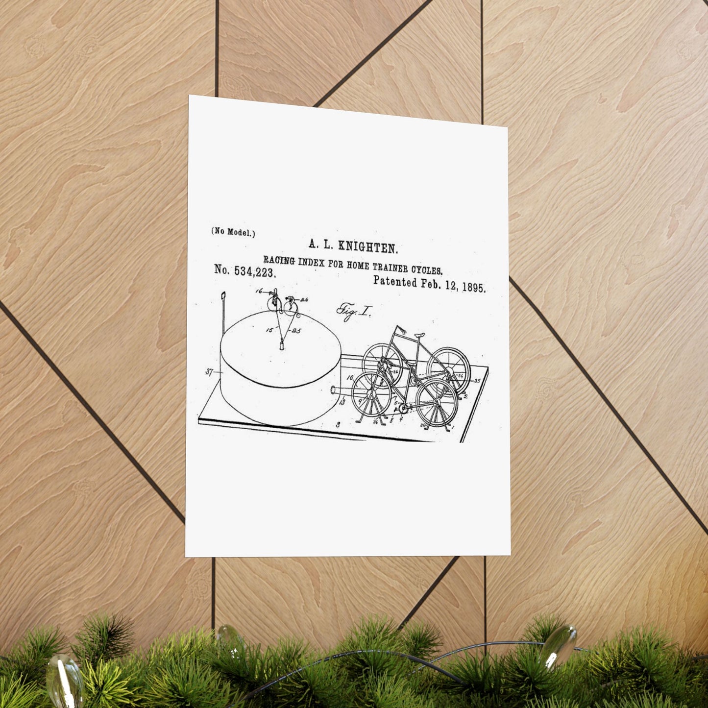 Patent drawing - RacingBikesPatent Public domain image High Quality Matte Wall Art Poster for Home, Office, Classroom