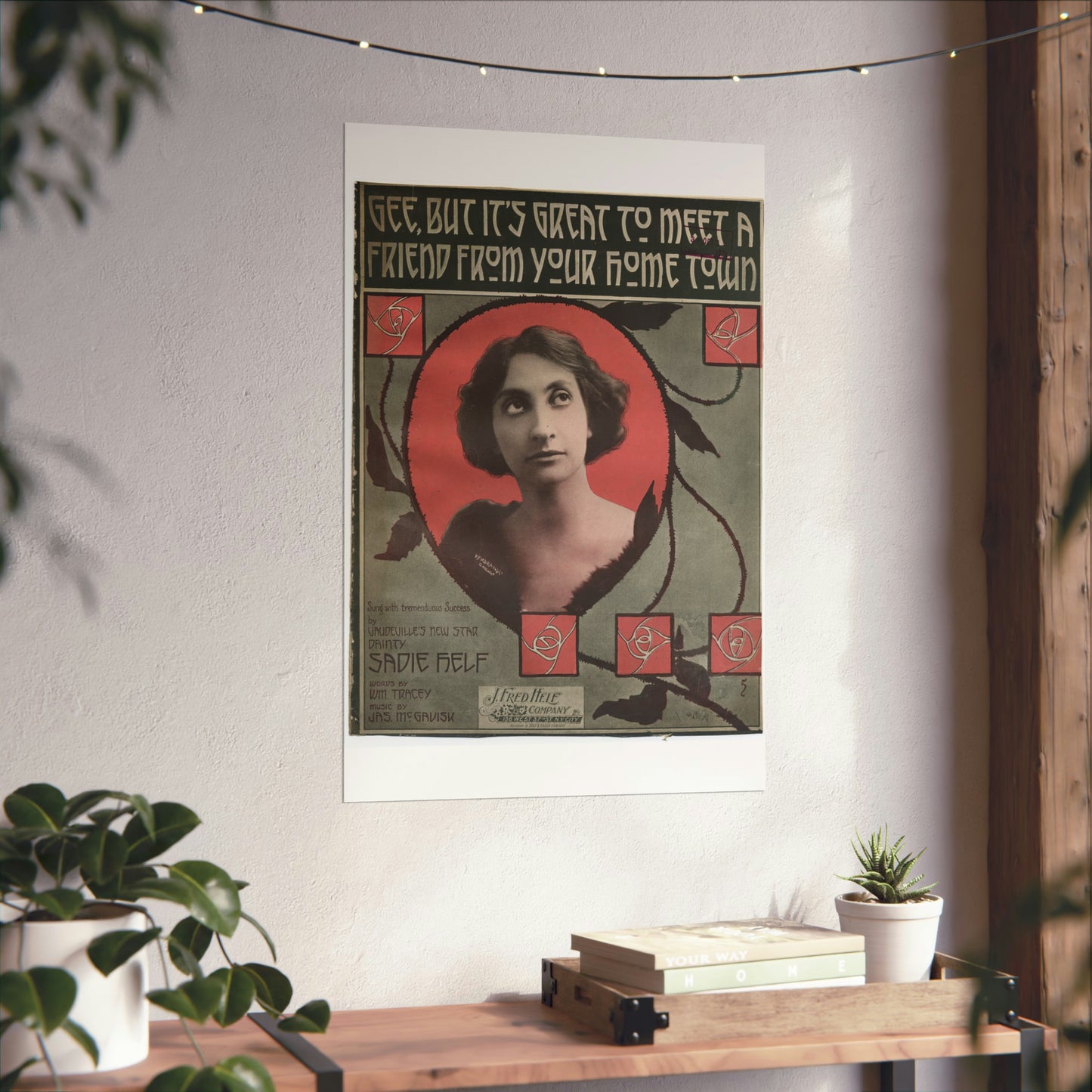 Gee, but it's great to meet a friend from your hom High Quality Matte Wall Art Poster for Home, Office, Classroom