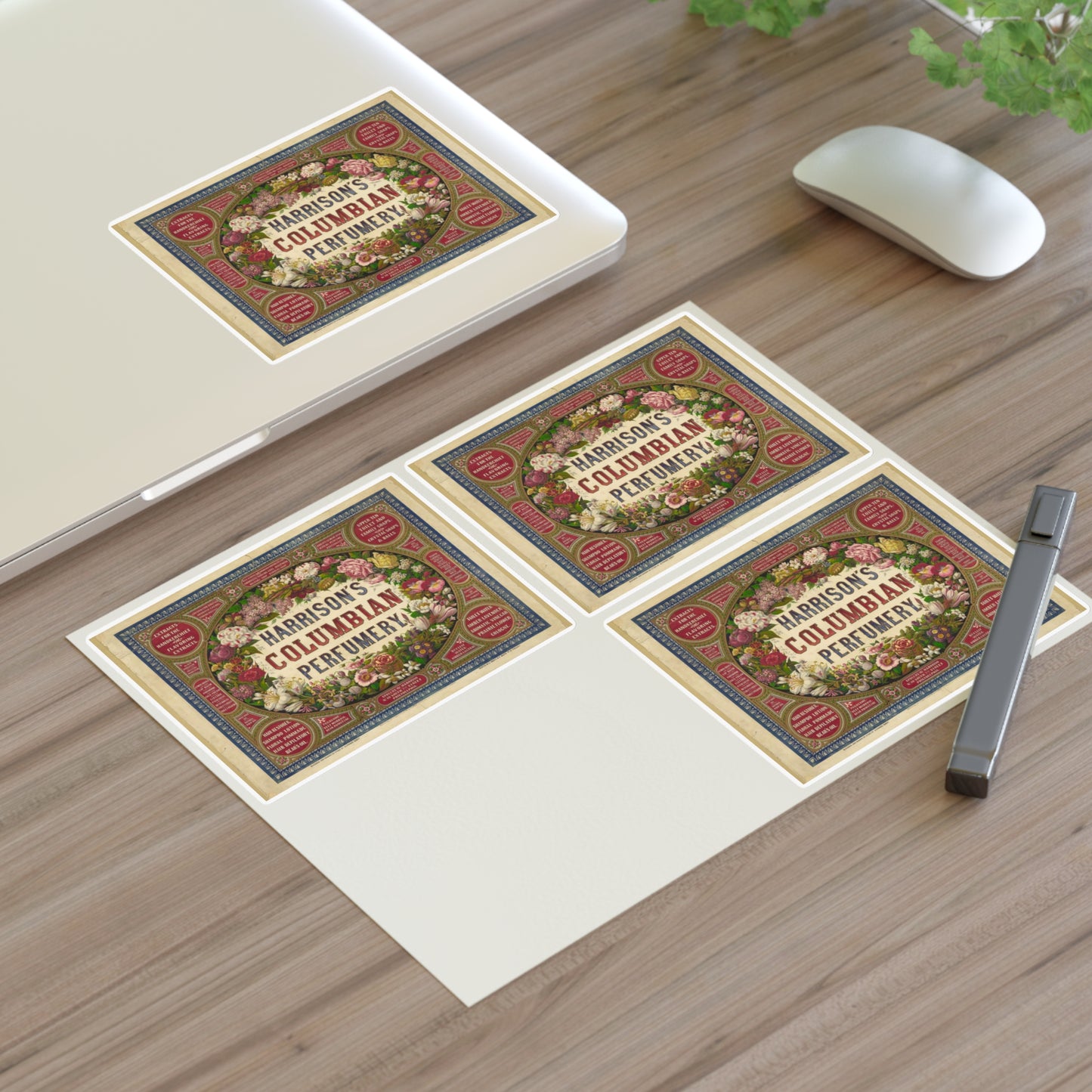 Harrison's Columbian perfumery / Designed and drawn on stone by Alphonse Bigot. Laminated UV Protective Vinyl Stickers