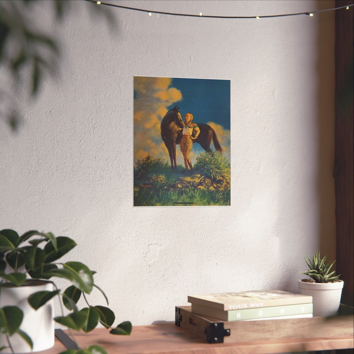 Top of the World, or, Dejando al Munro Atras, painting by Edward Mason Eggleston High Quality Matte Wall Art Poster for Home, Office, Classroom