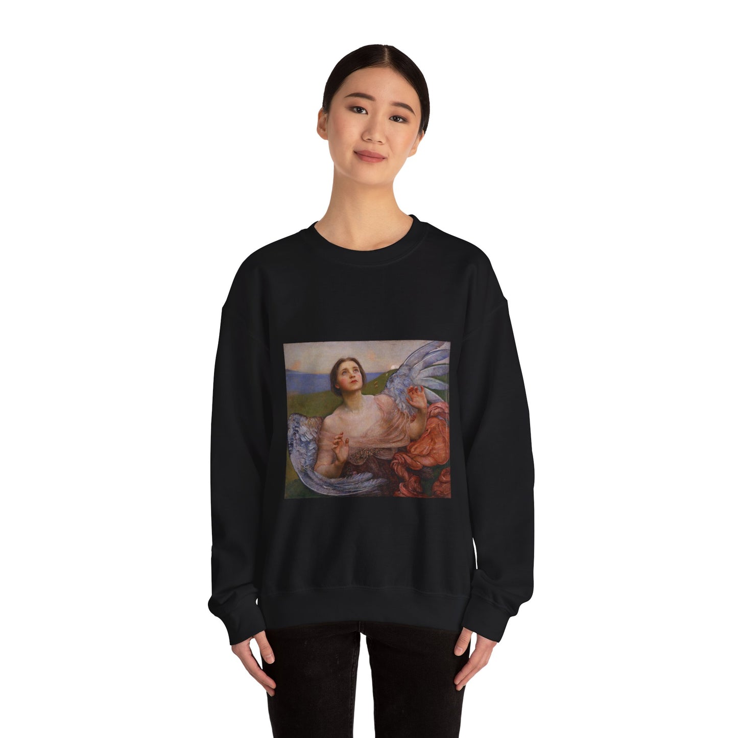 Annie Louisa Swynnerton (née Robinson) - The Sense of Sight - Google Art Project Black Heavy Blend Adult Crew Neck SweatShirt