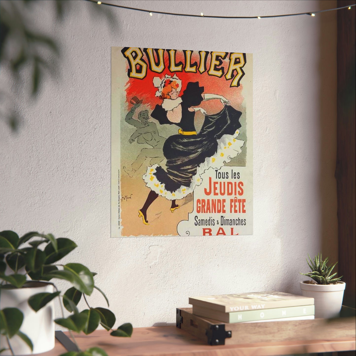 Affiche pour le "Bal Bullier".. Public domain reproduction. High Quality Matte Wall Art Poster for Home, Office, Classroom