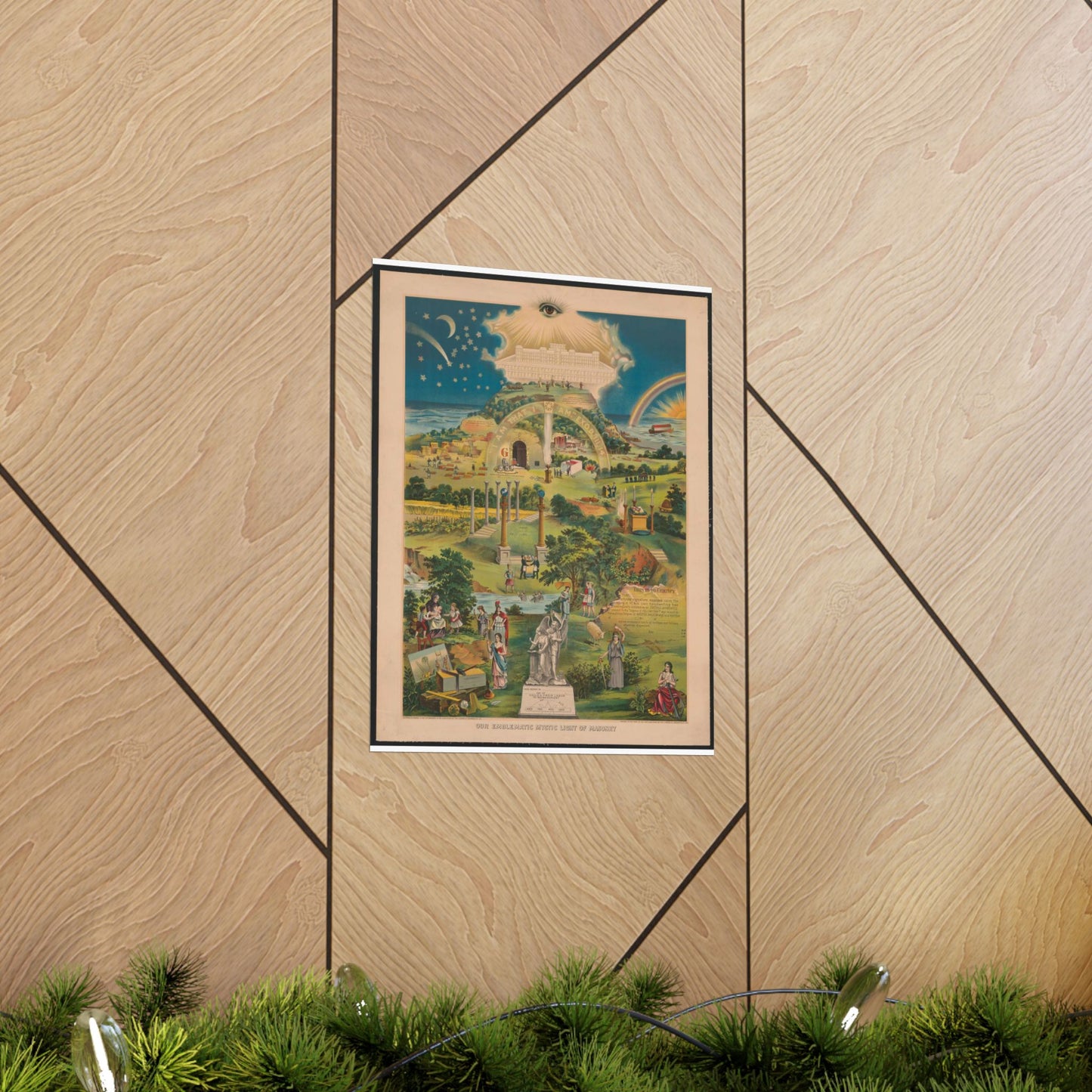 Our emblematic mystic light of masonry High Quality Matte Wall Art Poster for Home, Office, Classroom