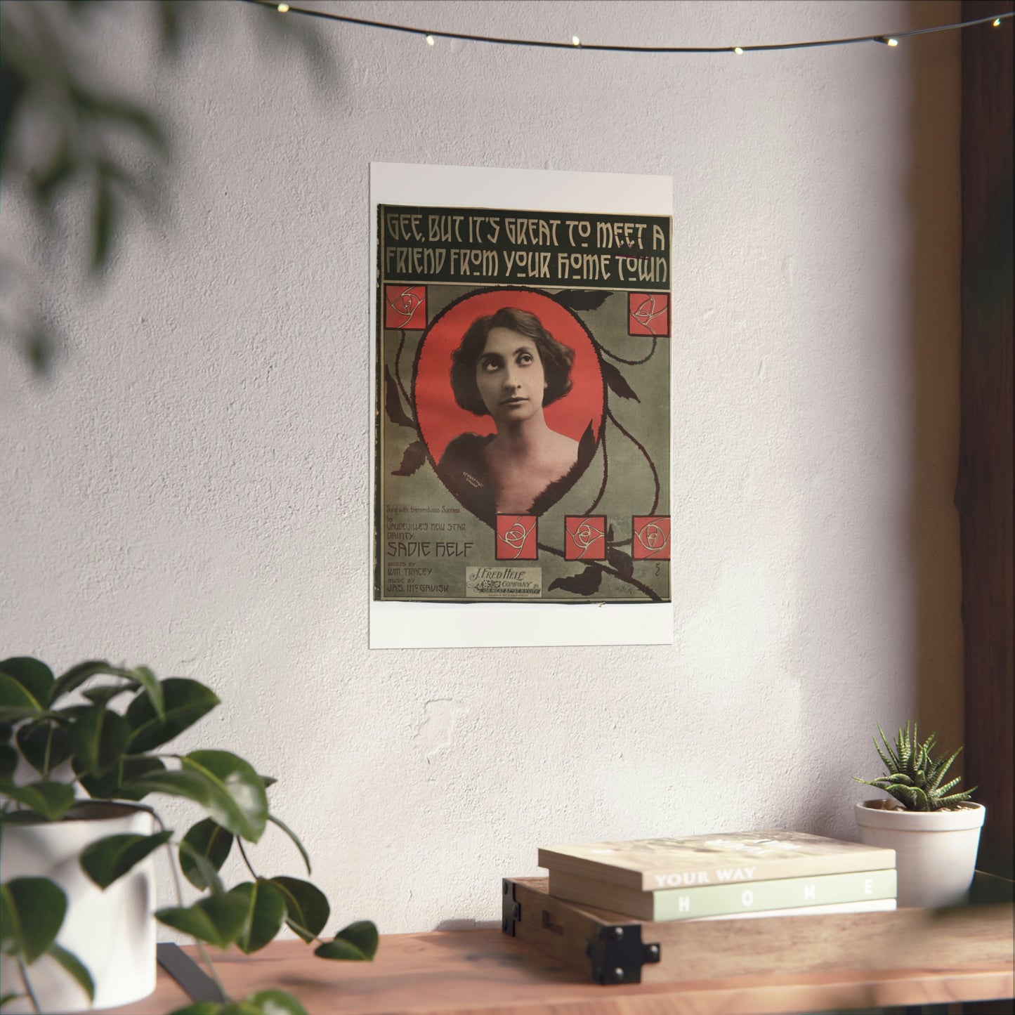 Gee, but it's great to meet a friend from your hom High Quality Matte Wall Art Poster for Home, Office, Classroom