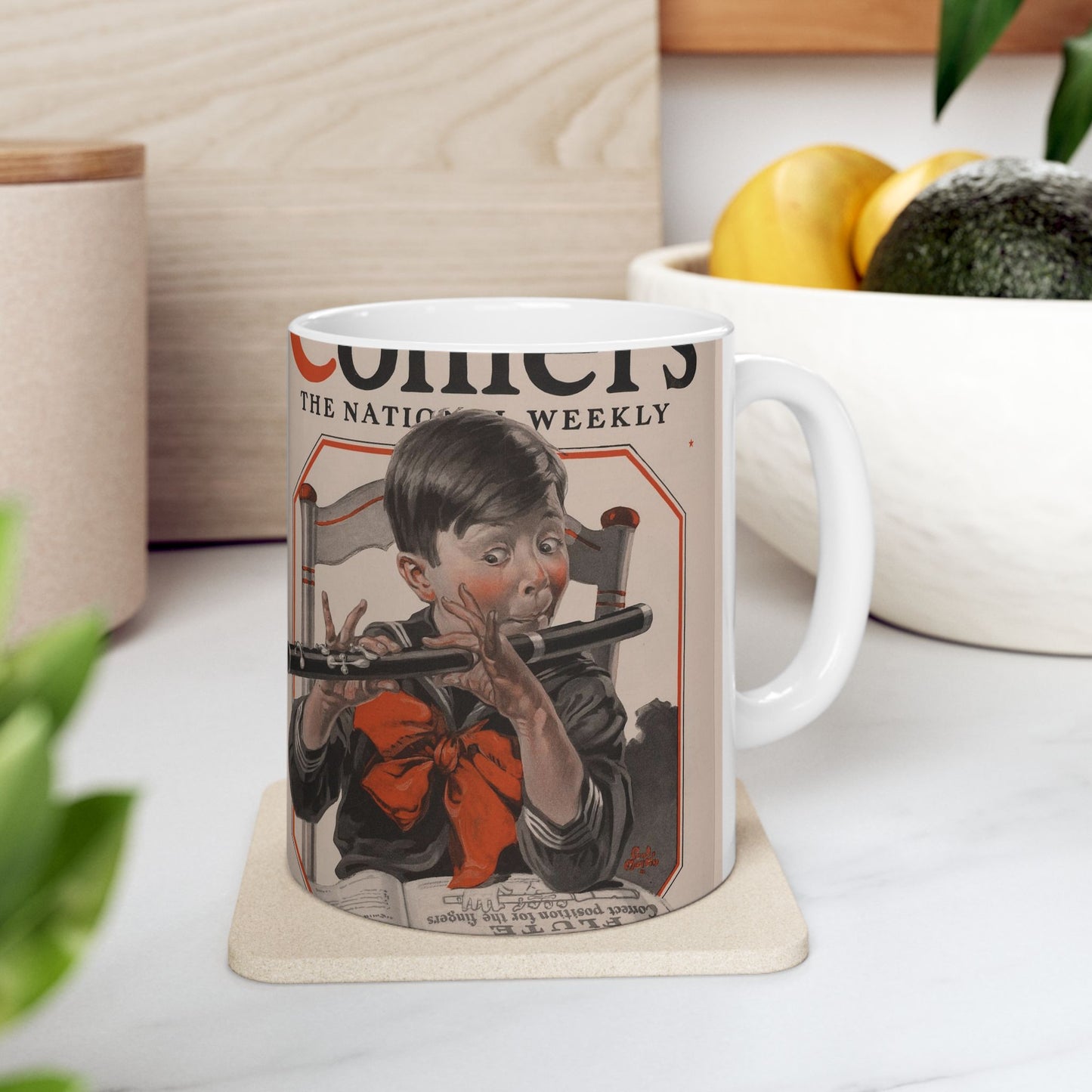 Correct Position for the Fingers, Dayton C. Miller Collection Beautiful Novelty Ceramic Coffee Mug 11oz