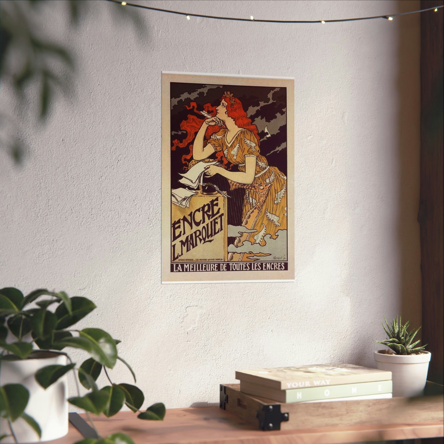 Affiche pour l' "Encre Marquet". High Quality Matte Wall Art Poster for Home, Office, Classroom
